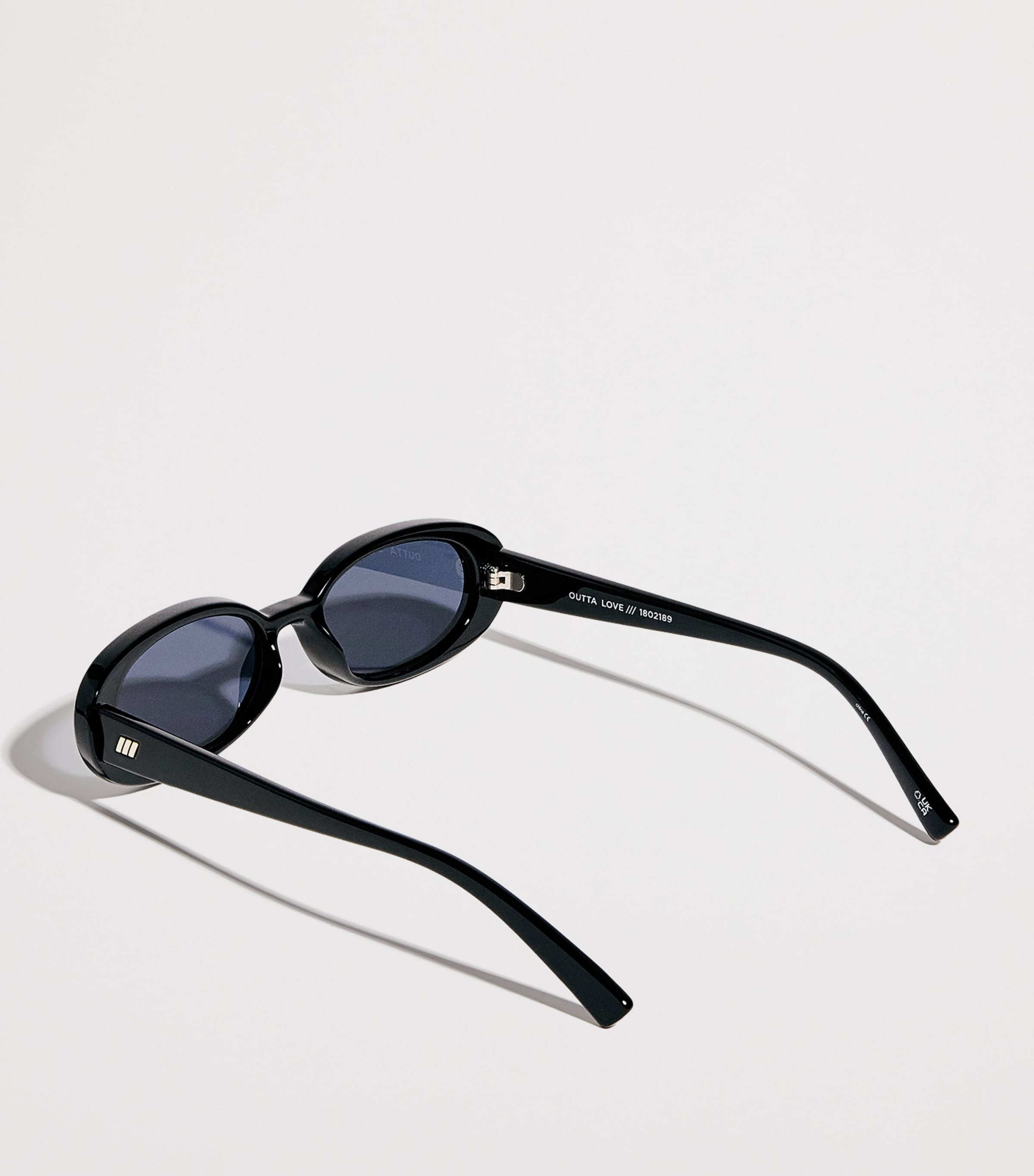 Oval Outta Love Sunglasses BLACK SMOKE Image 3