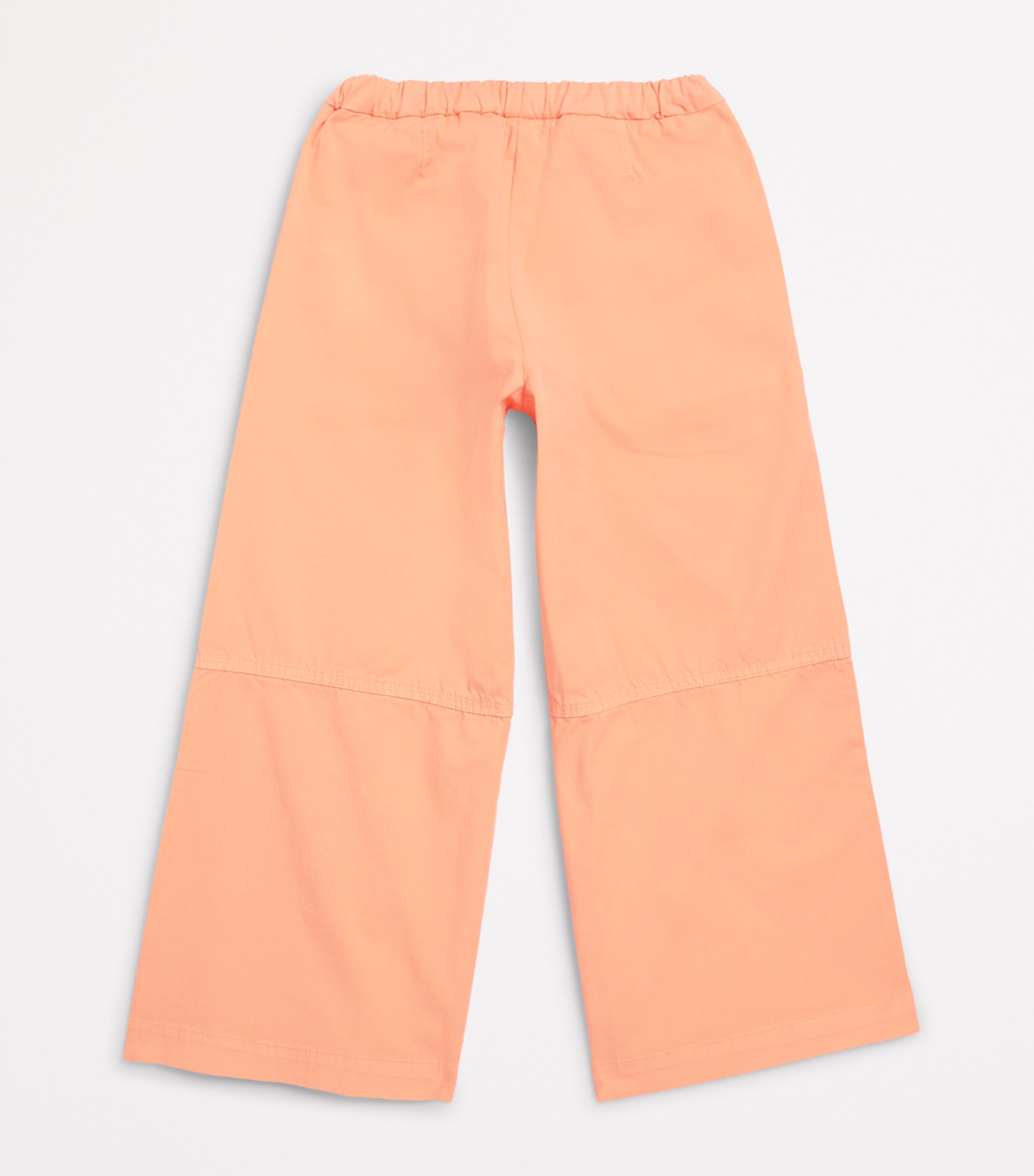 Cotton Tie-Waist Trousers (3-12 Years) 249 APRICOT Image 2