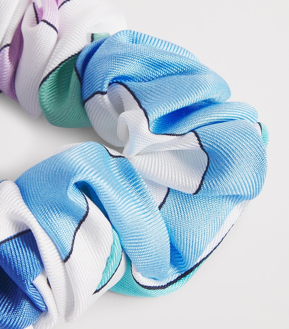 Iride Print Scrunchie A04 CELESTE/BIANCO Image 4