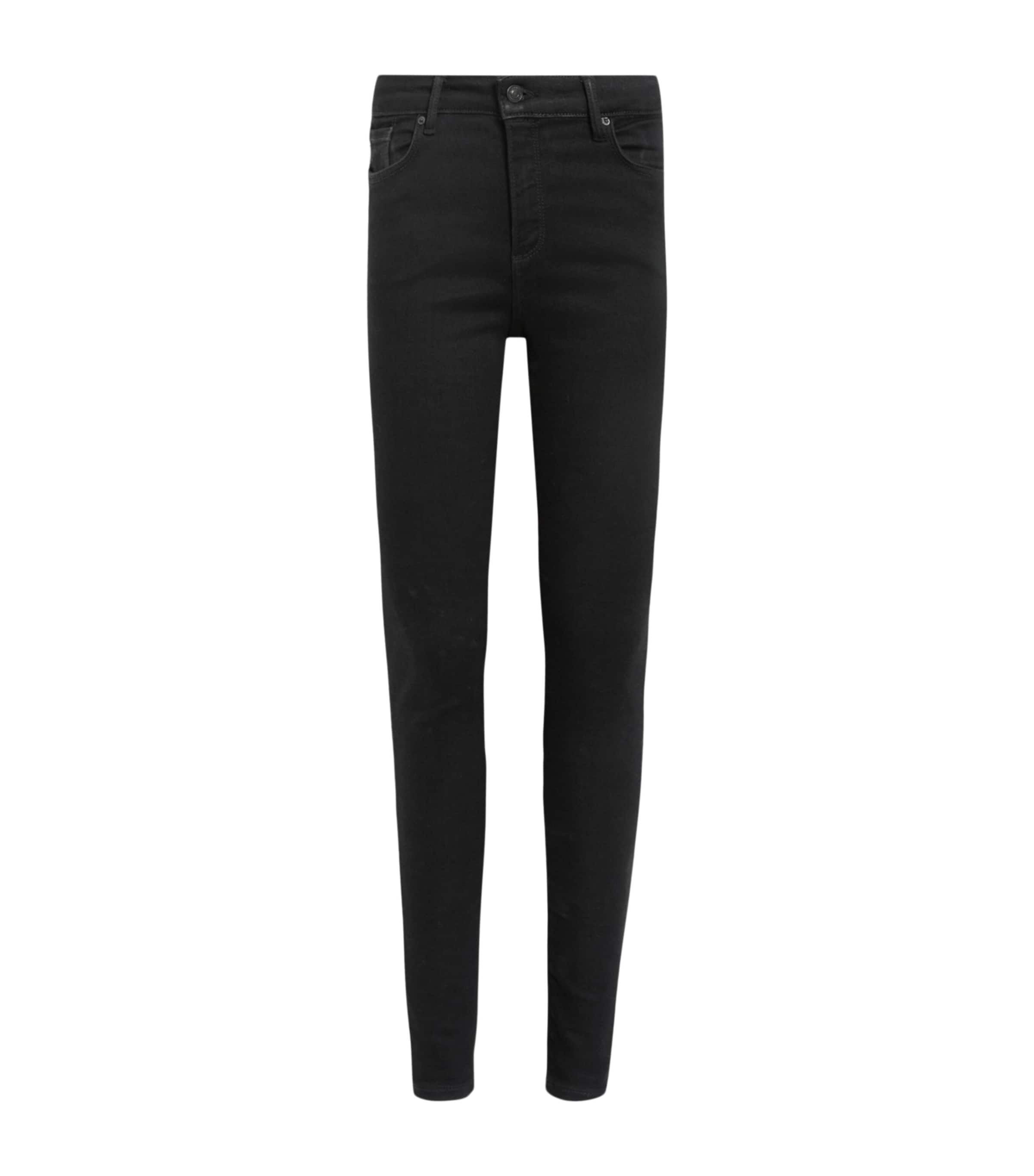 AllSaints Womens Miller Size Me Skinny Jeans Black Image 1