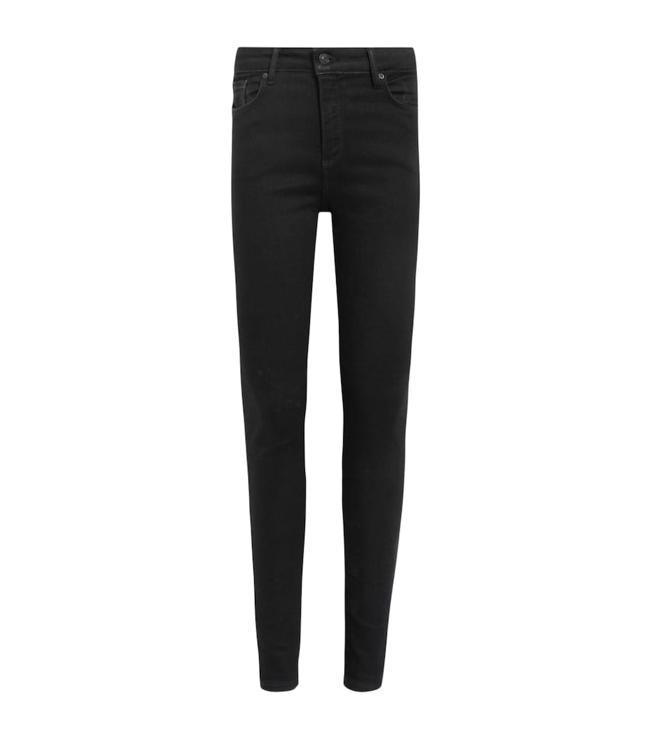 AllSaints Womens Miller Size Me Skinny Jeans Black Image 1