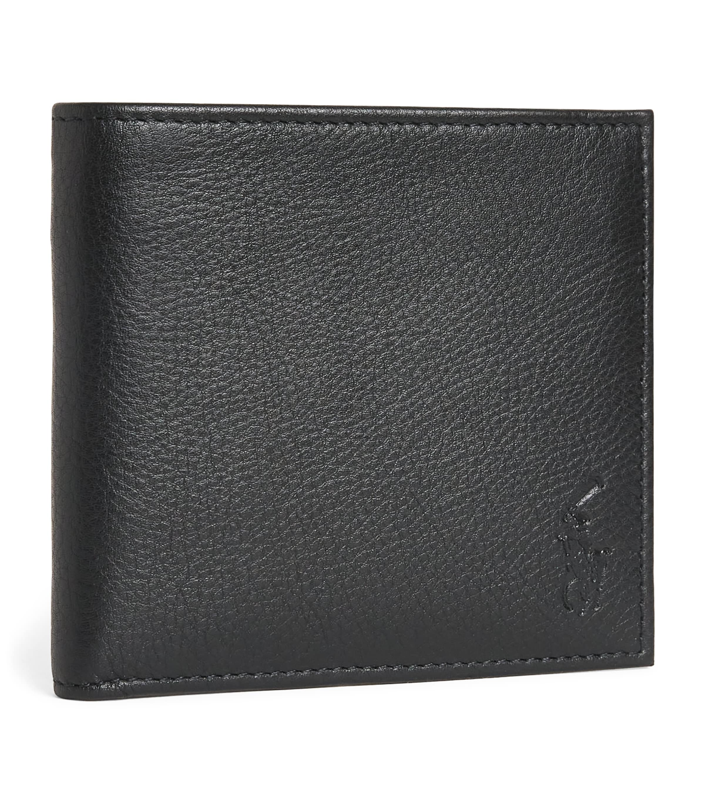 Polo Ralph Lauren Leather Polo Pony Wallet Black Image 1