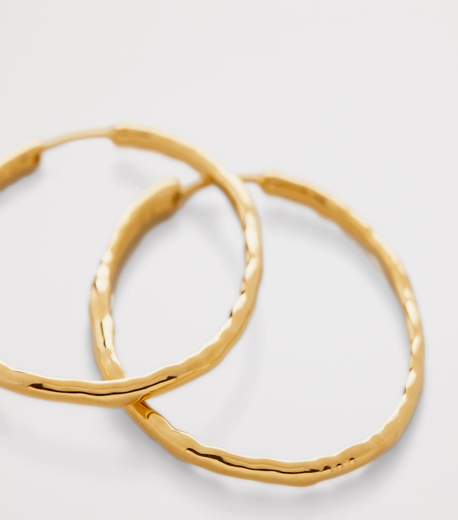 Large Gold Vermeil Siren Hoop Earrings 18K GOLD VERMEIL Image 2