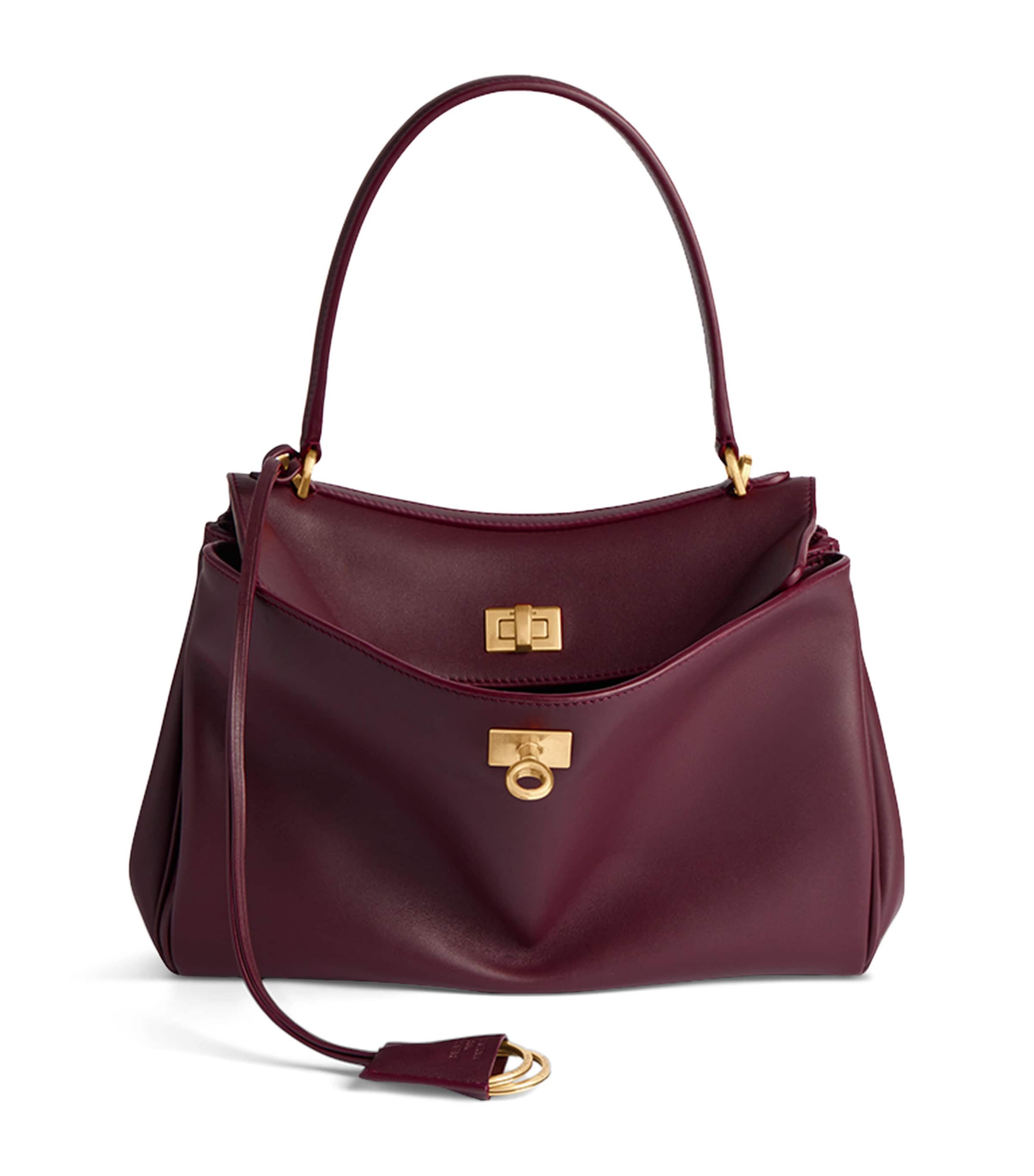 Balenciaga Leather Rodeo Shoulder Bag | Harrods US