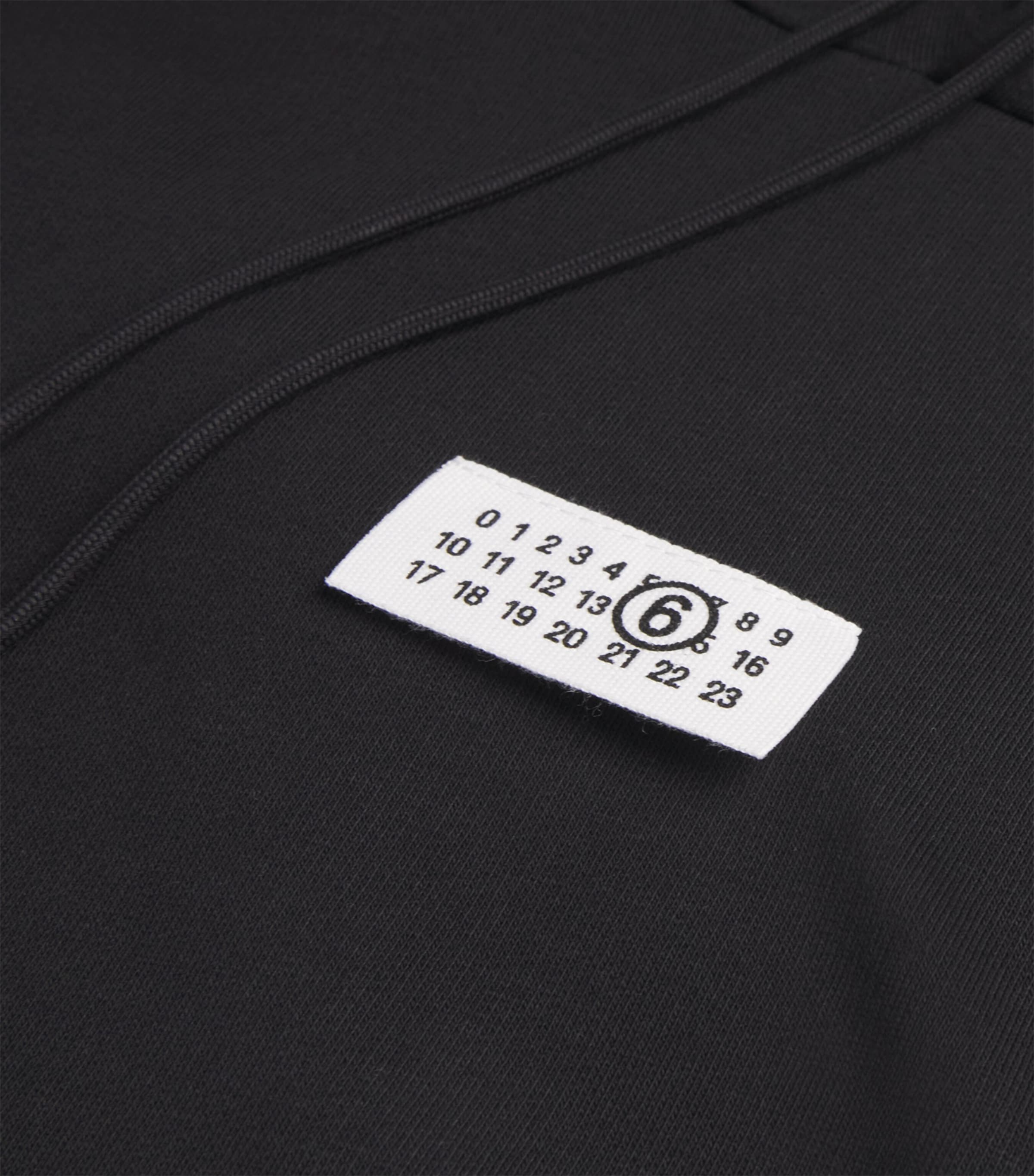 Cotton Numeric Tab Hoodie 900 - BLACK Image 5