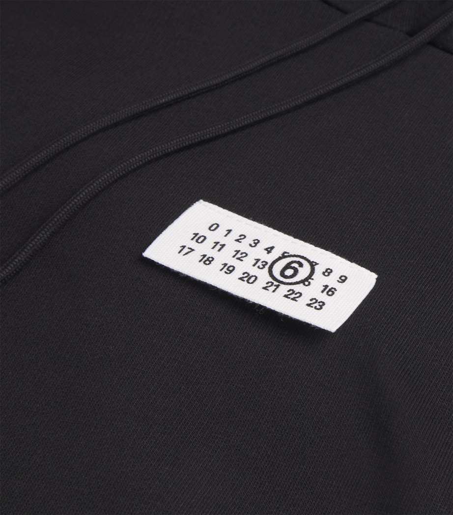 Cotton Numeric Tab Hoodie 900 - BLACK Image 5