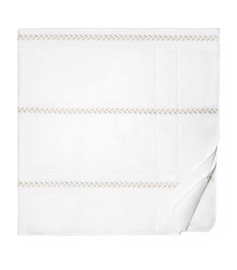 Federico Super King Bedspread (290cm x 260cm) WHT/ANTIQUE SVR Image 5