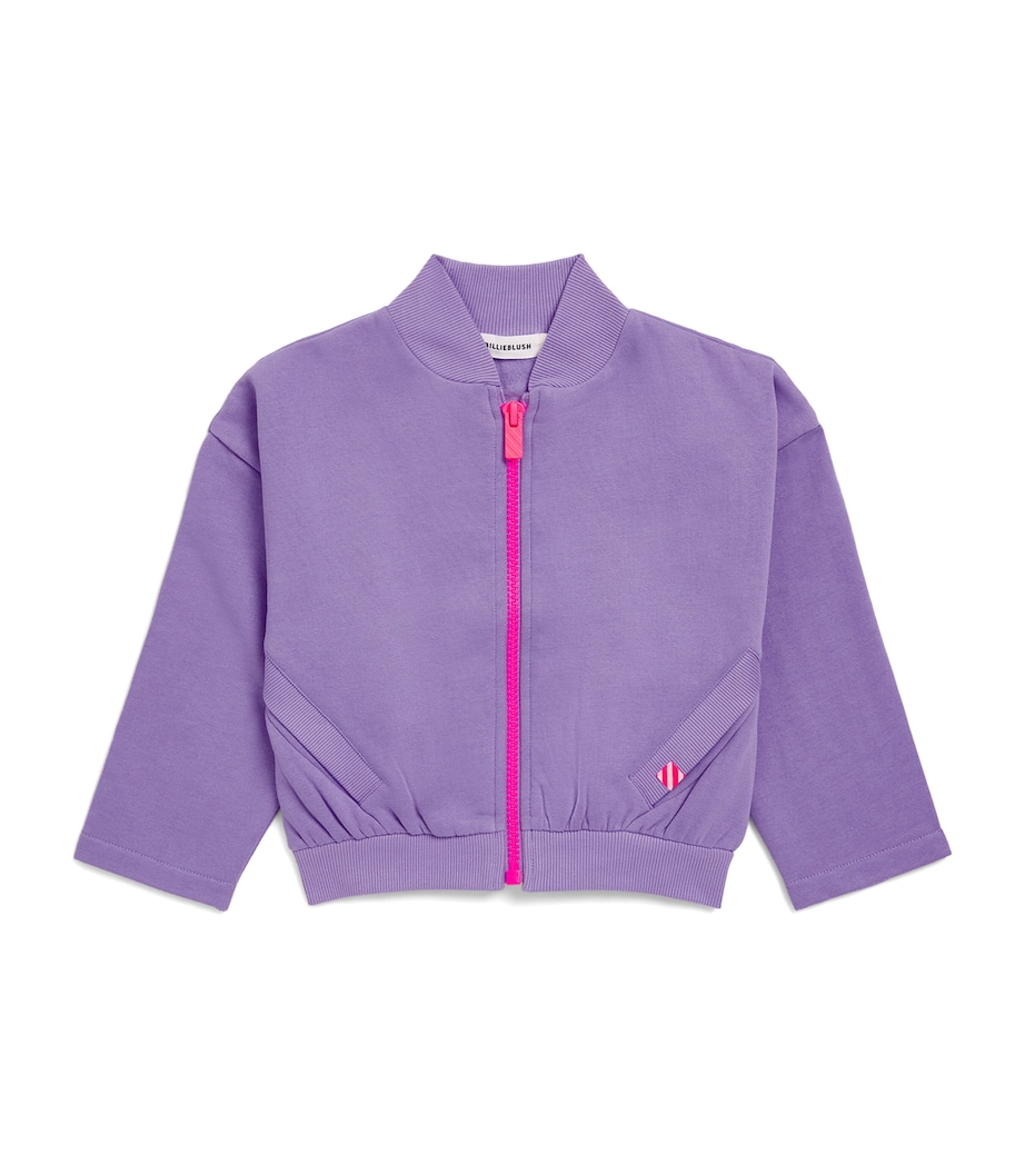 Billieblush Zip-Up Sweatshirt (2-12 Years) Purple Tulip Image 1