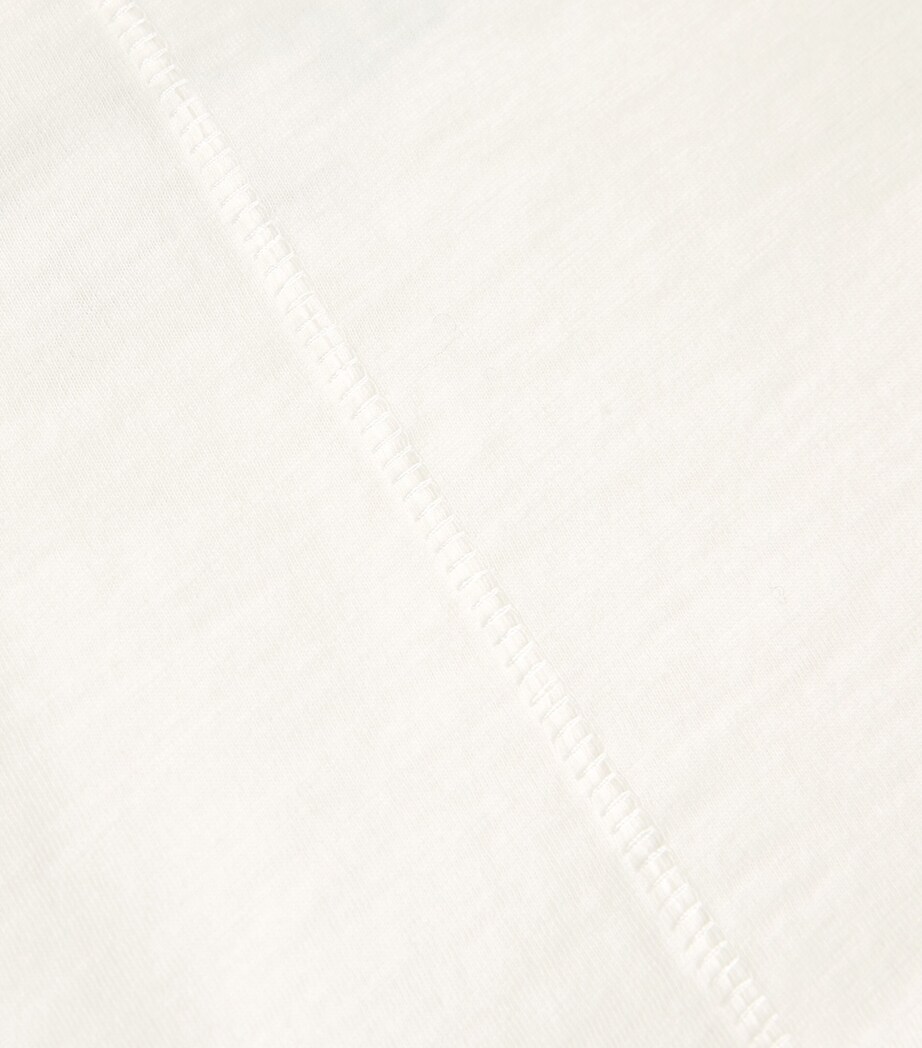 Pima Cotton Mini Script T-Shirt IVORYMULT Image 5