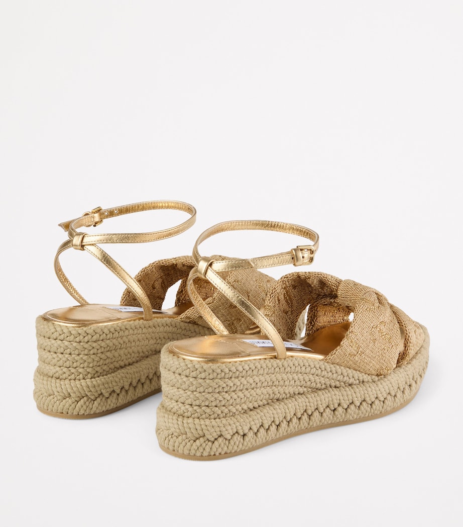 Raffia Aella Wedges 60 GOLD MIX Image 3