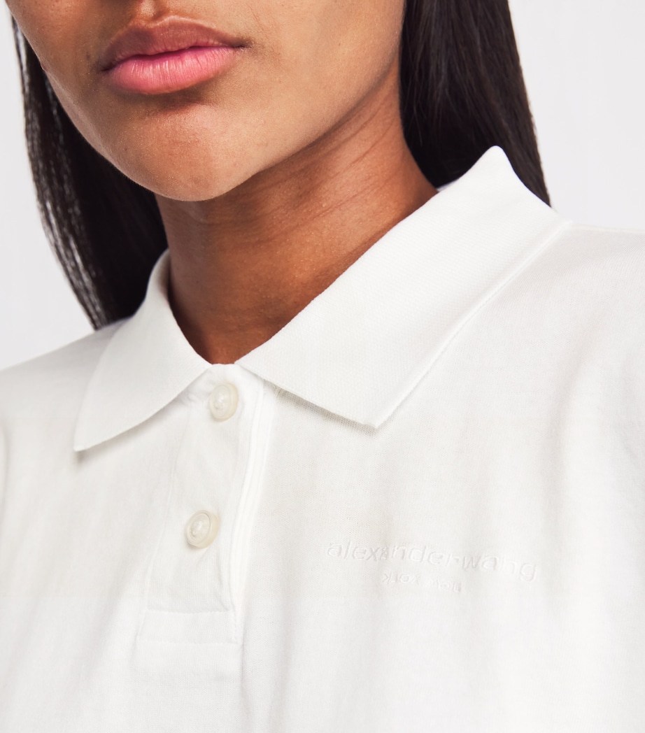 Cotton Logo Crop Top 120 VINTAGE WHITE Image 6