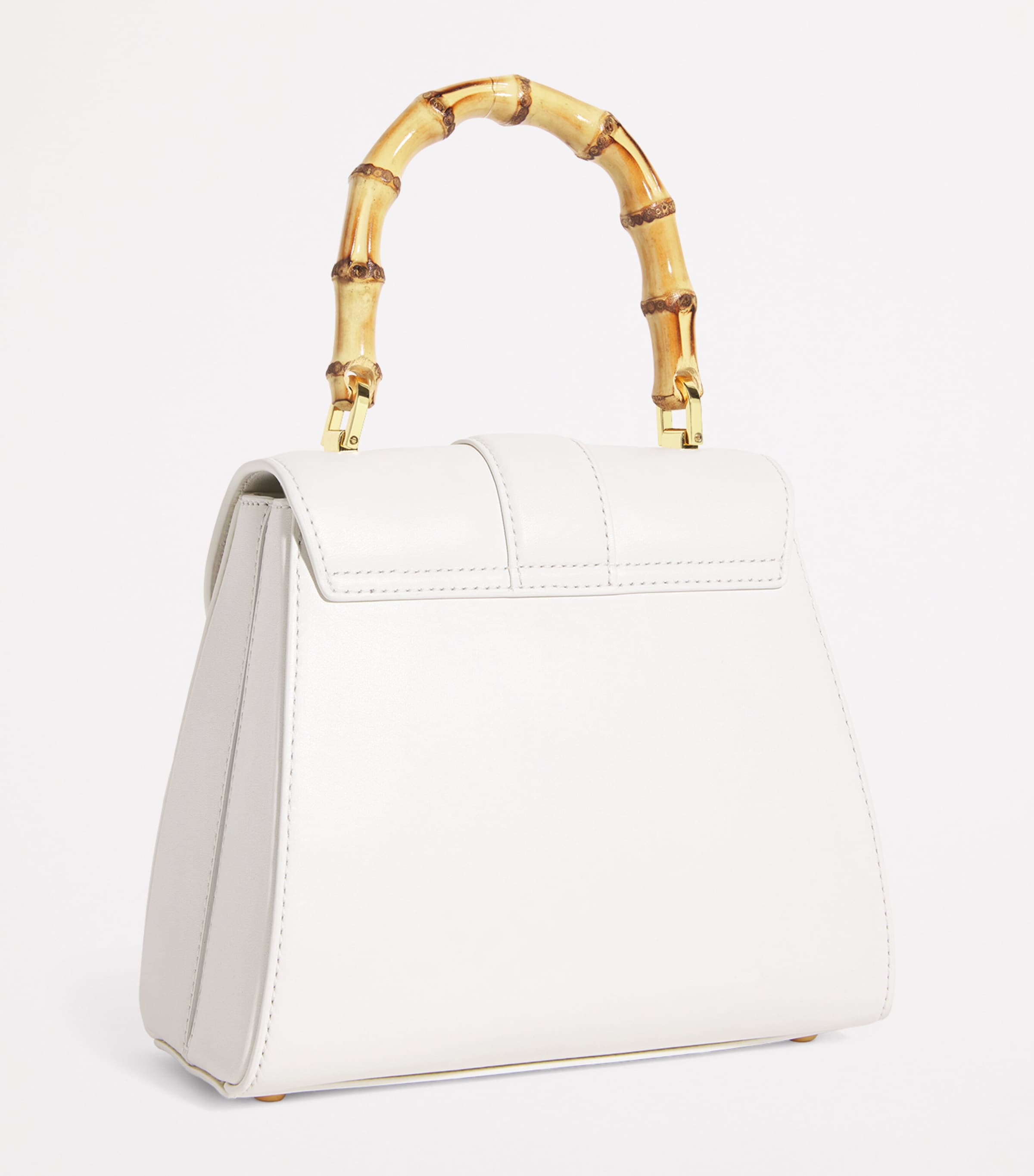 Veronica Beard Black Leather Bamboo Avenue Top-Handle Bag | Harrods US