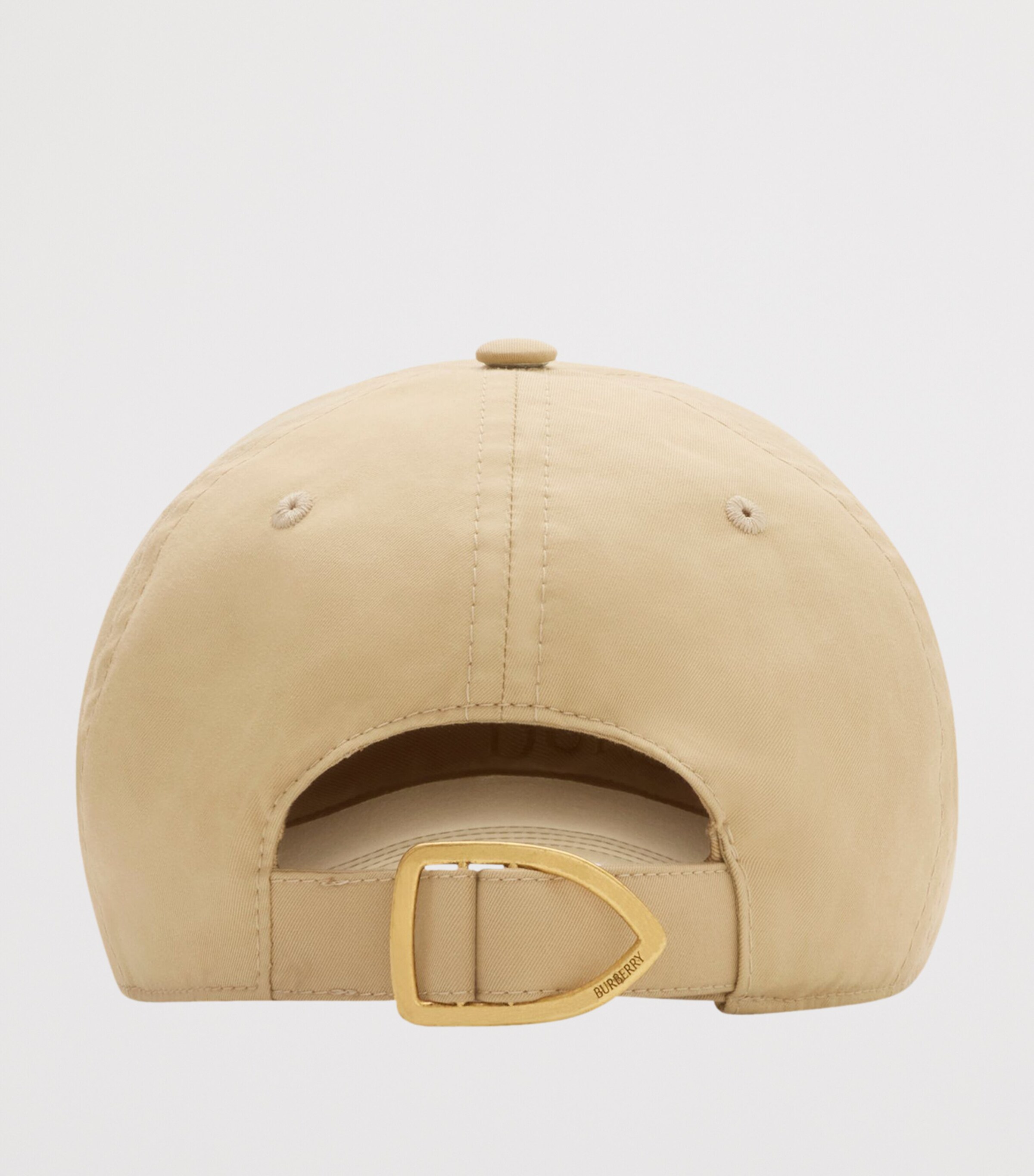 Burberry Cotton Gabardine Logo Cap Flax Image 4