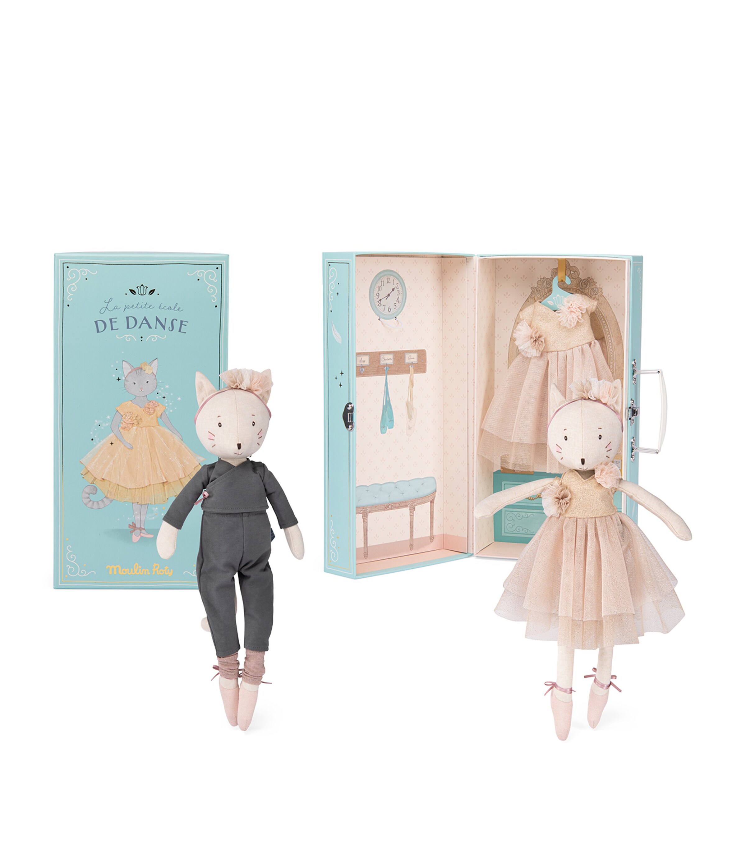 Moulin Roty Celestine Suitcase Wardrobe (18cm) | Toys | Dolls & Dolls Houses Moulin Roty Celestine Suitcase Wardrobe (18cm) | Toys | Dolls & Dolls Houses
