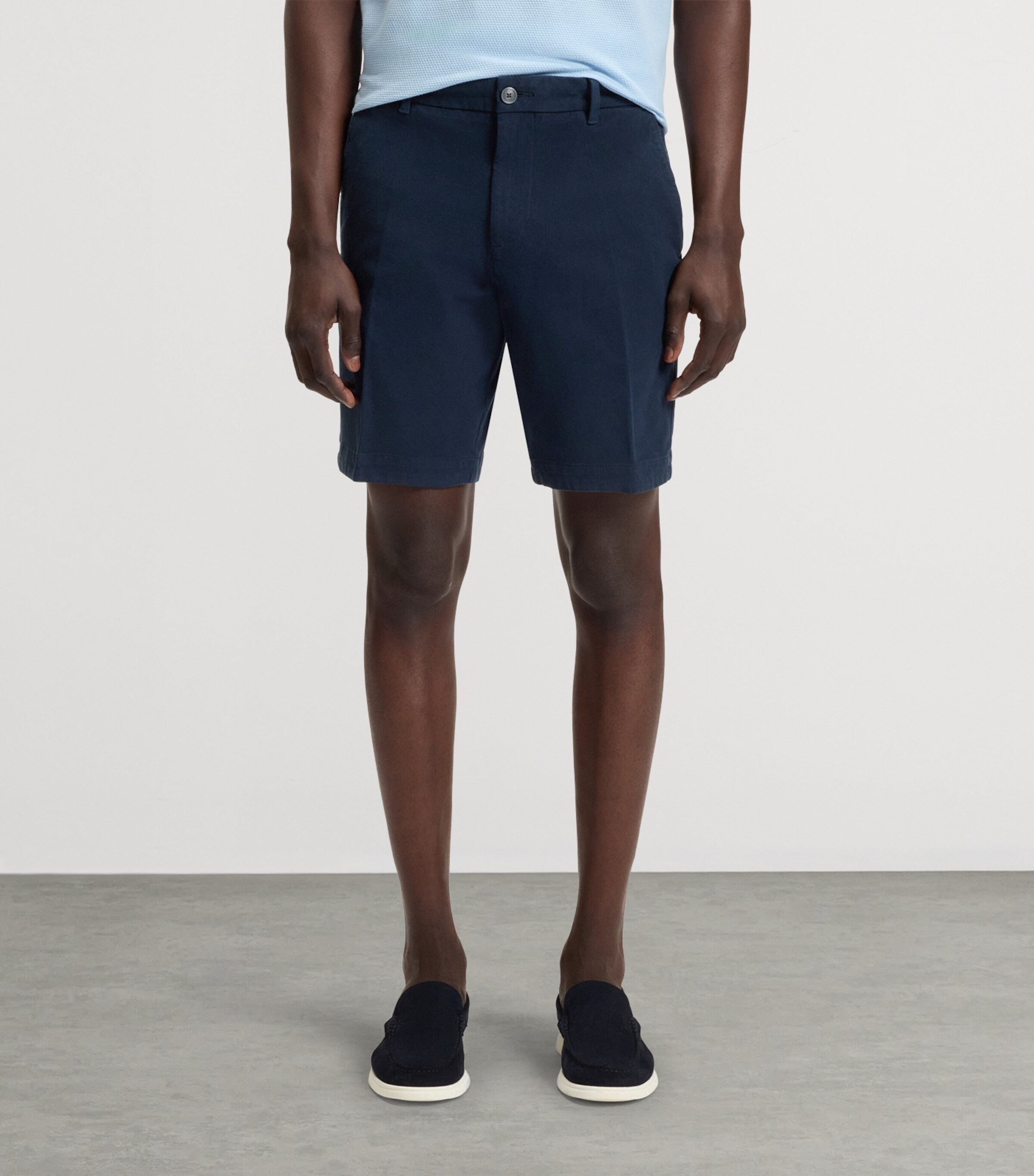 Stretch Cotton Slim-Fit Shorts 404 Image 4