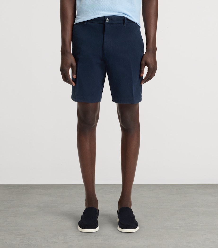 Stretch Cotton Slim-Fit Shorts 404 Image 4