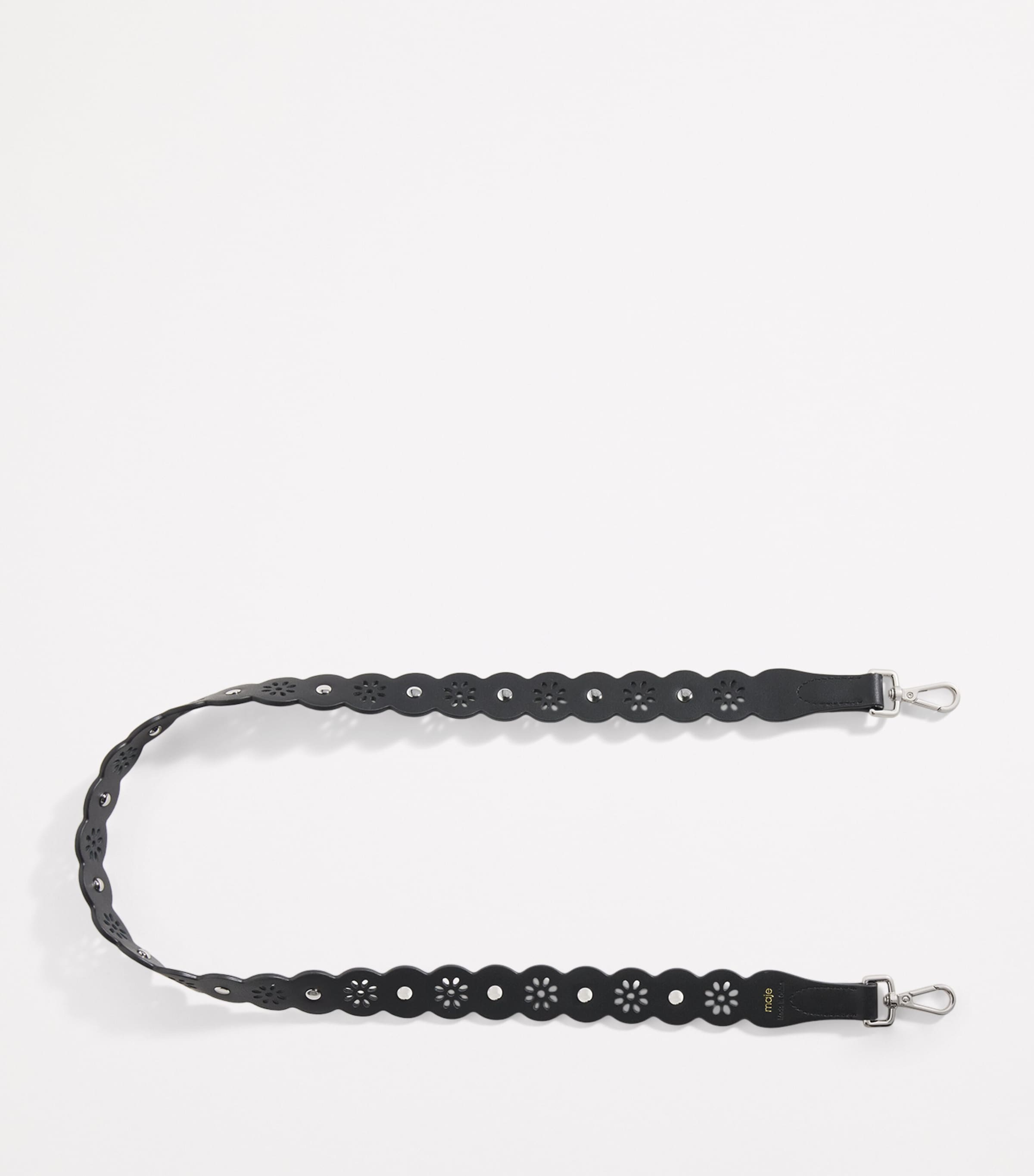 Maje Leather Studded Belt Black Image 2