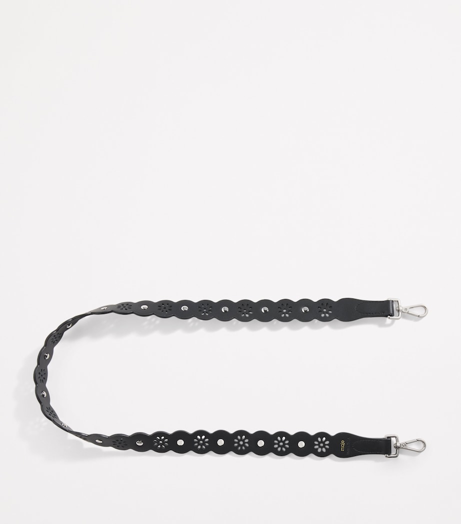 Maje Leather Studded Belt Black Image 2