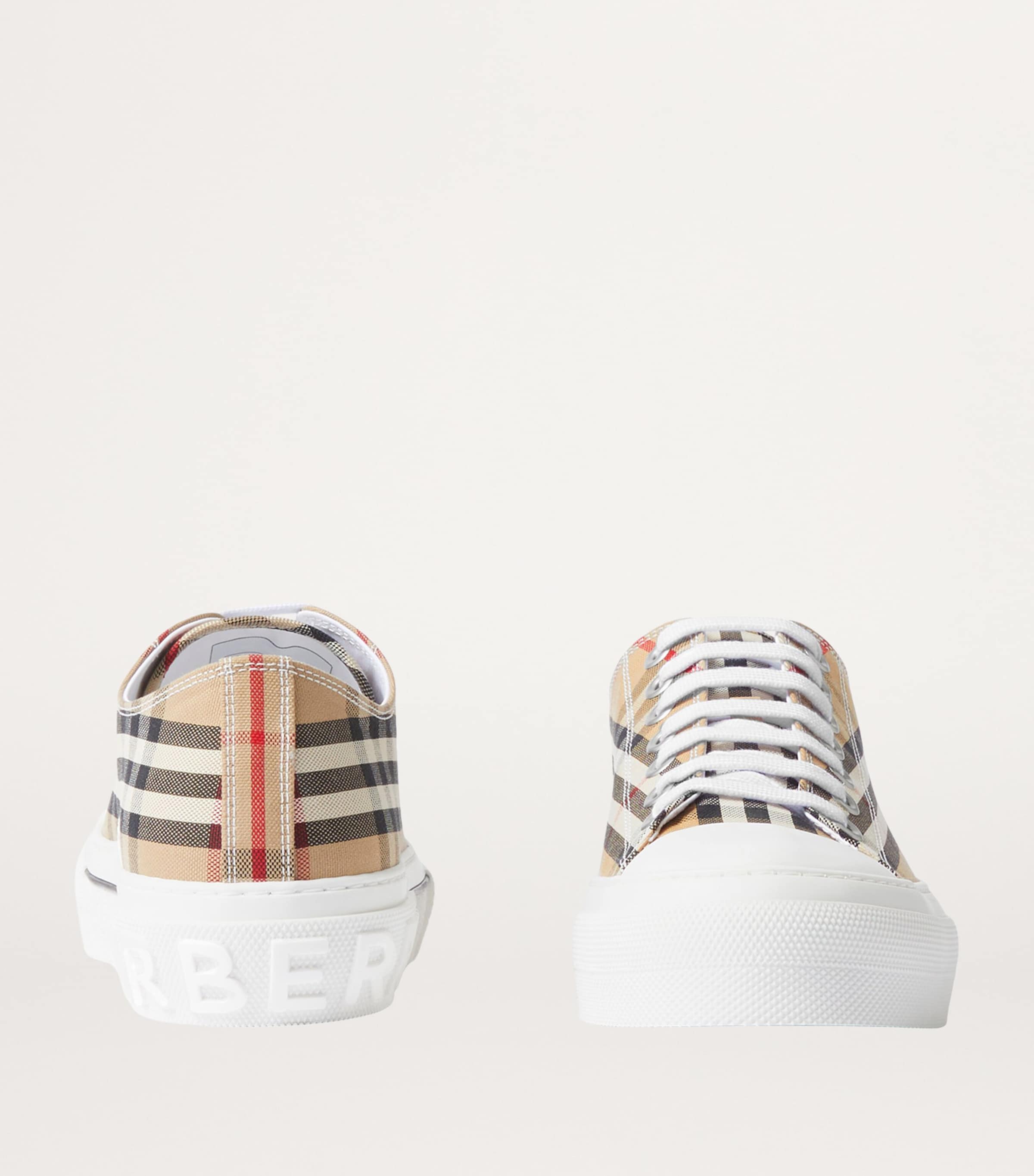 Cotton Check Sneakers ARCHIVE BEIGE IP CHK Image 5