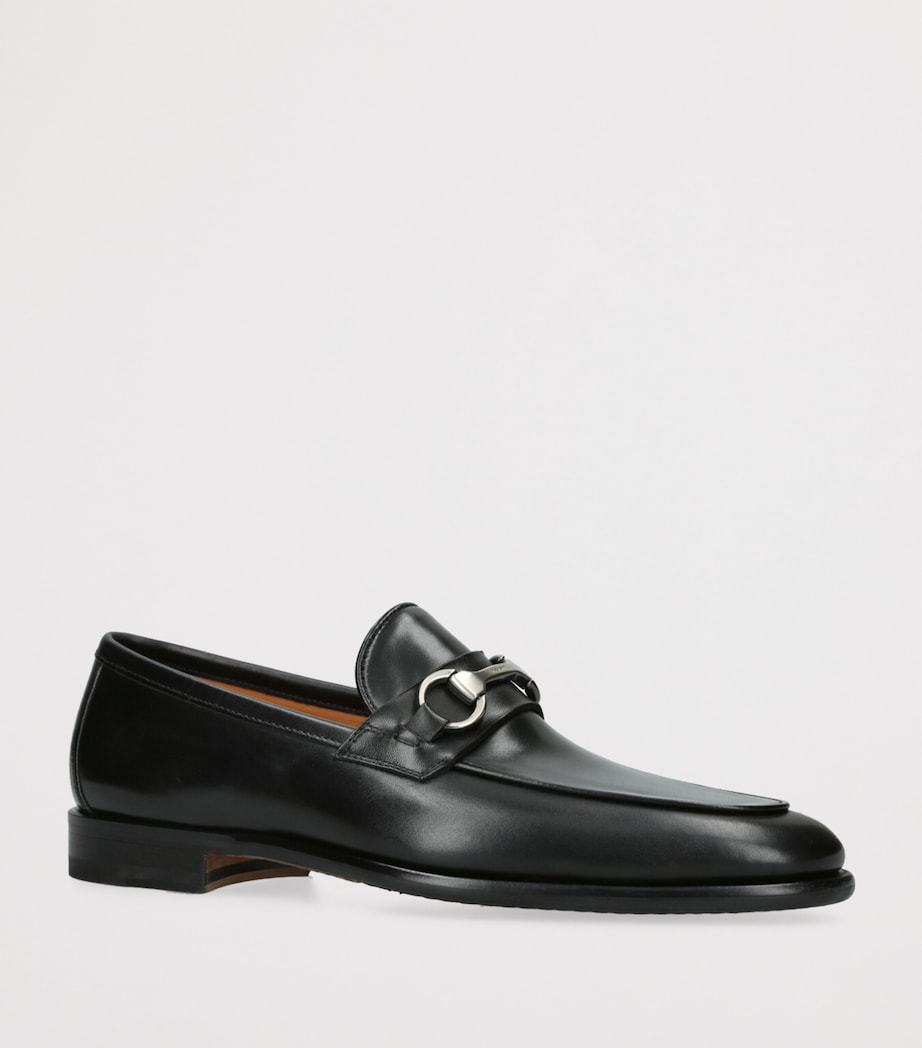 Leather Hendidos Horsebit Loafers BLACK Image 3