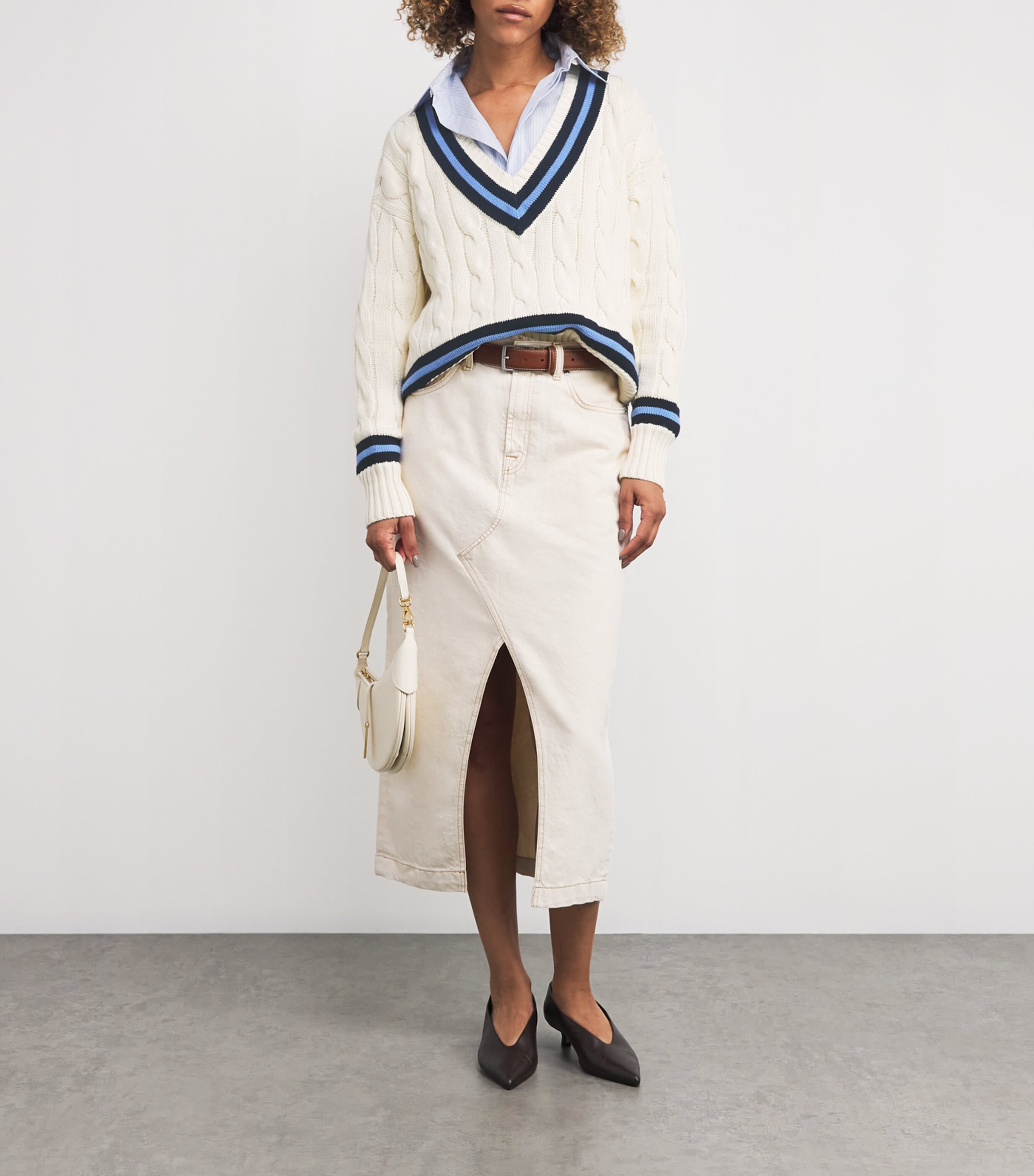 Cable-Knit Cricket Sweater NATURAL Image 2