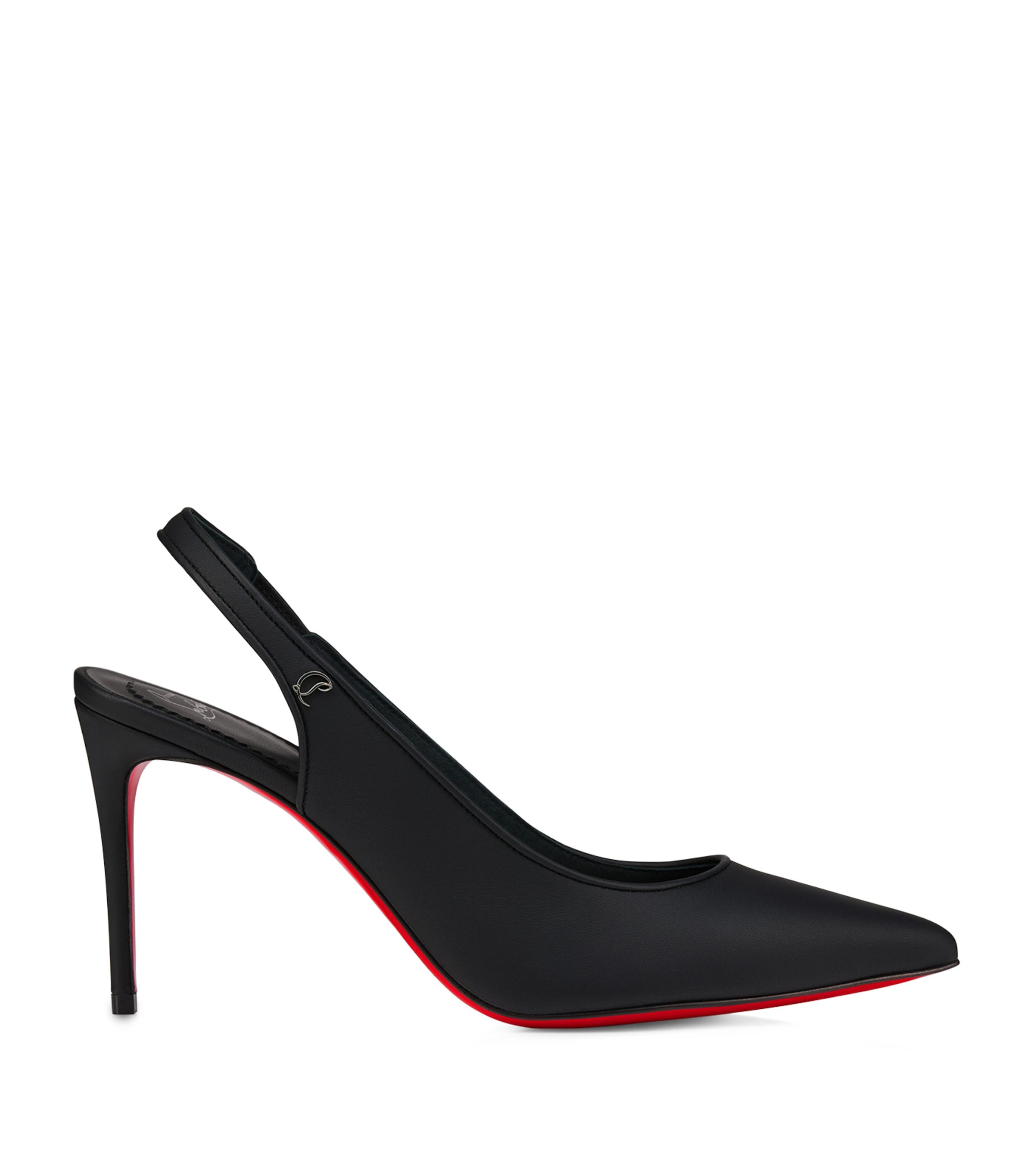 Christian Louboutin Sporty Kate Leather Slingback Pumps 85 In Black