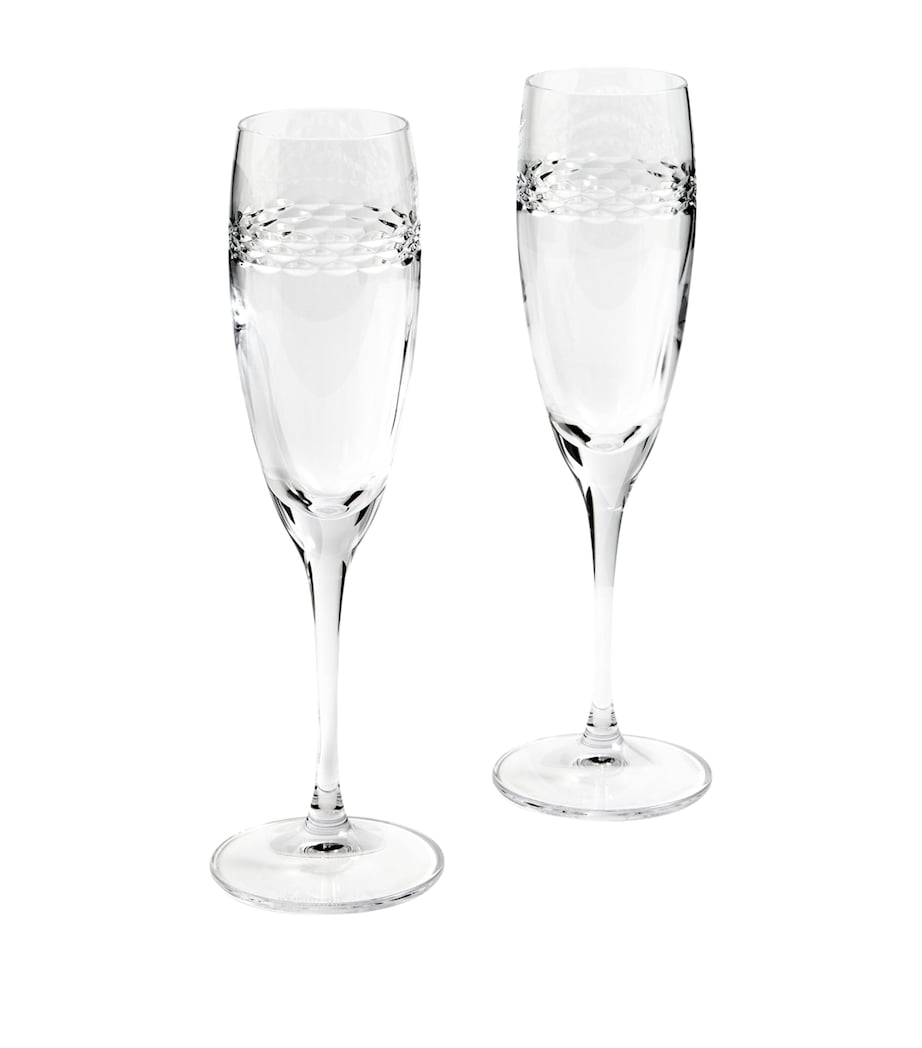 Set of 2 Crystal Neo Champagne Flutes (210ml) CLEAR Image 1