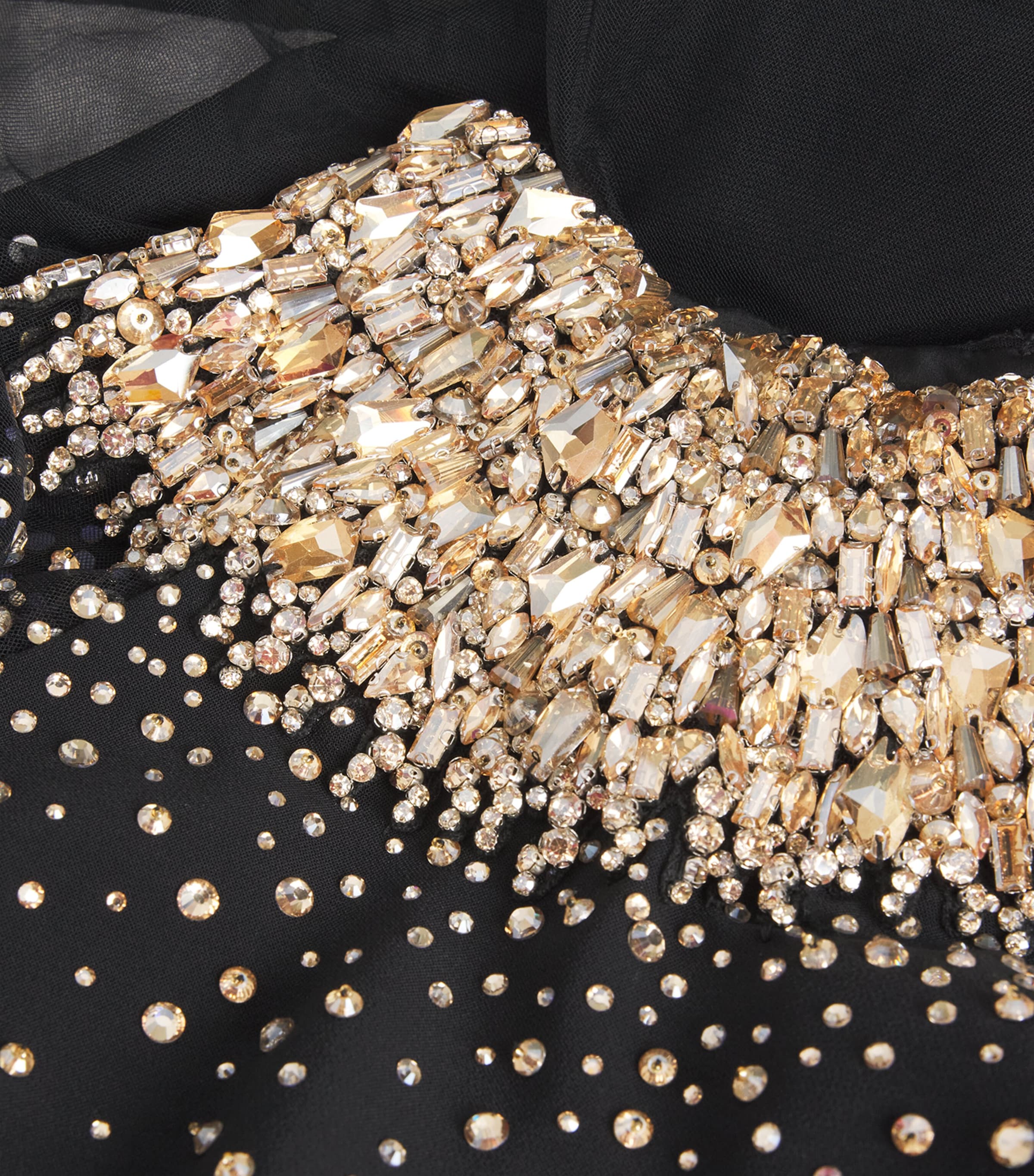 Embellished Cape Zadie Gown LIQUORICE Image 5