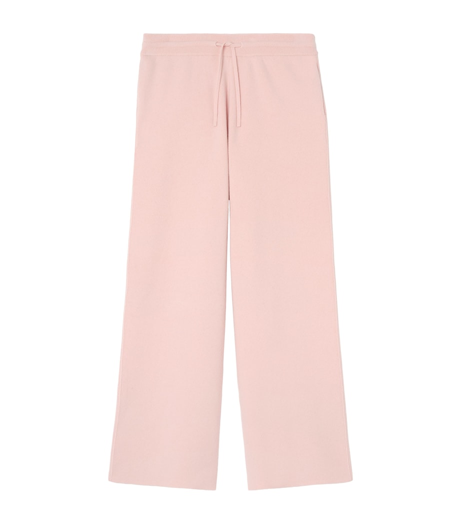 Burberry Womens Cashmere-Blend Track Pants Bouquet Image 1