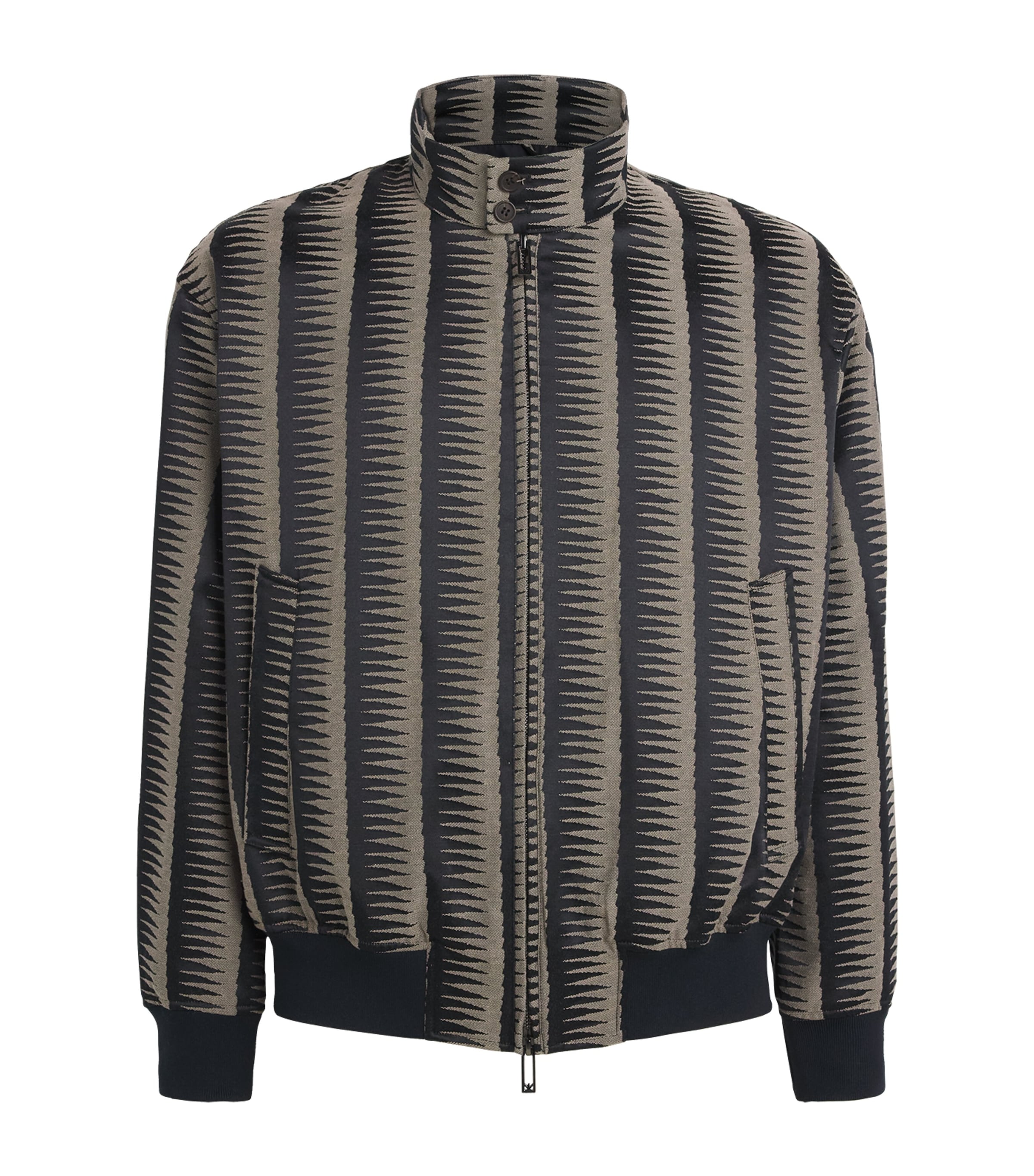 Emporio Armani Mens Jacquard Jacket Image 1