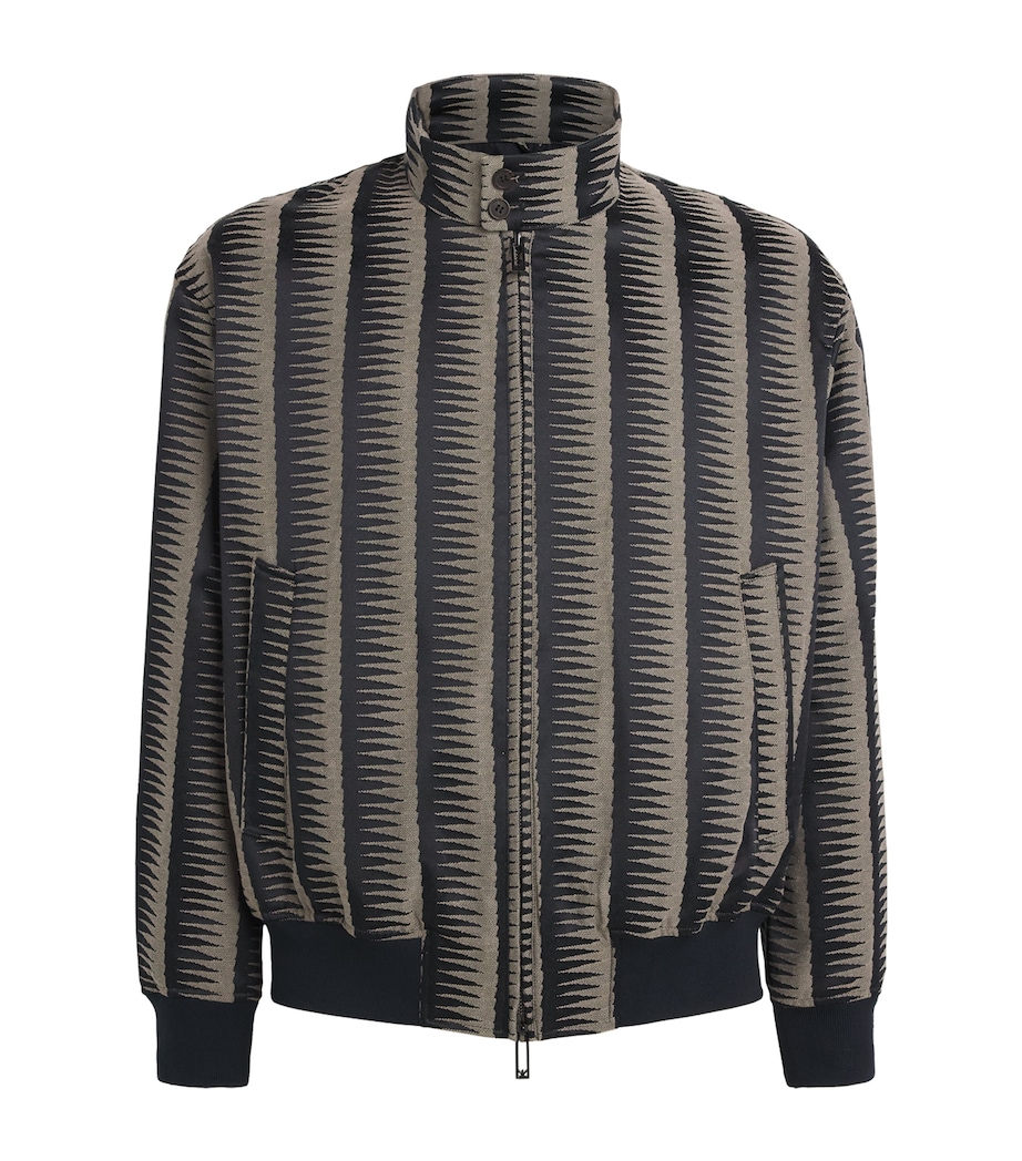 Emporio Armani Mens Jacquard Jacket Image 1