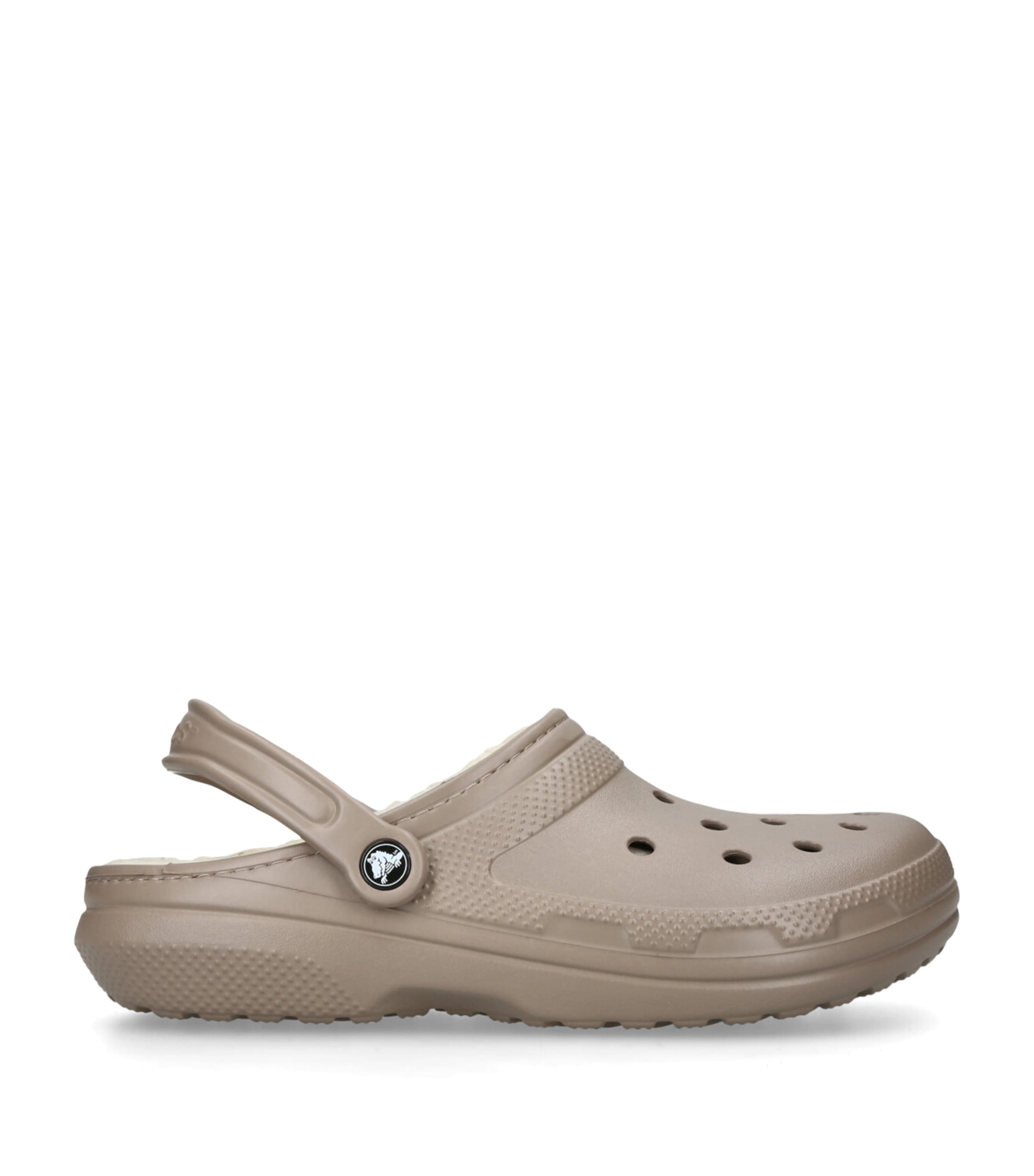 Crocs Classic Lined Clogs In Beige