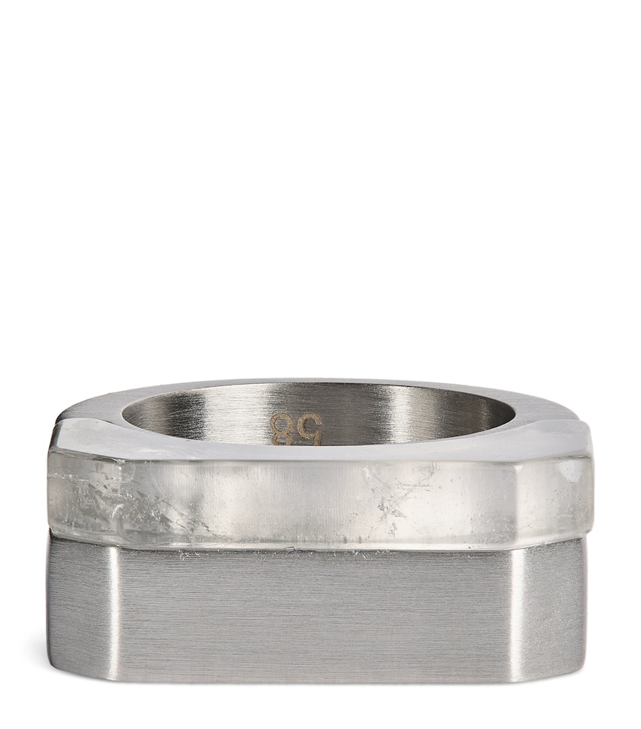 Double Crystal Ring PALLADIO Image 1