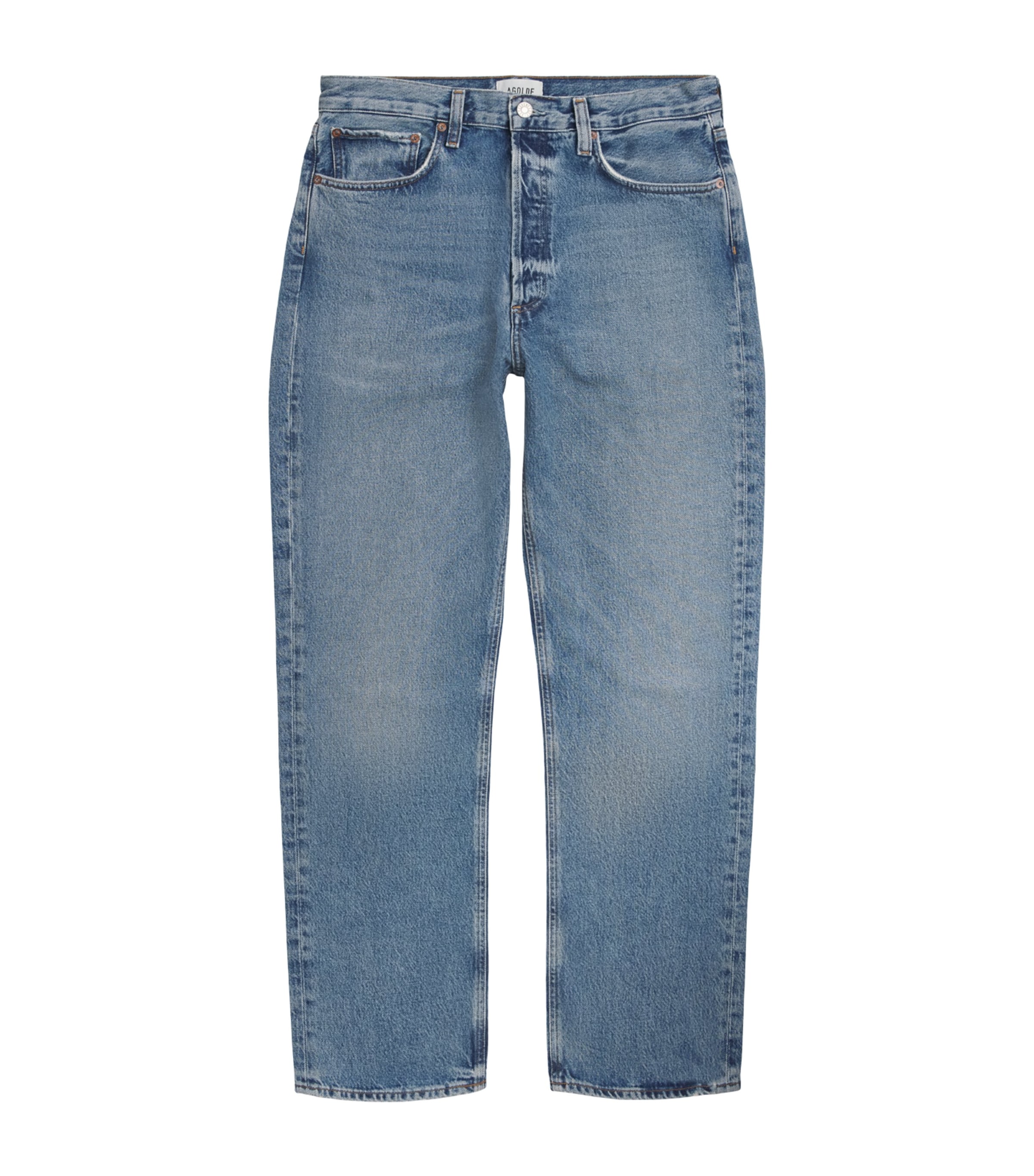 AGOLDE Mens 90's Straight Jeans Friction Image 1