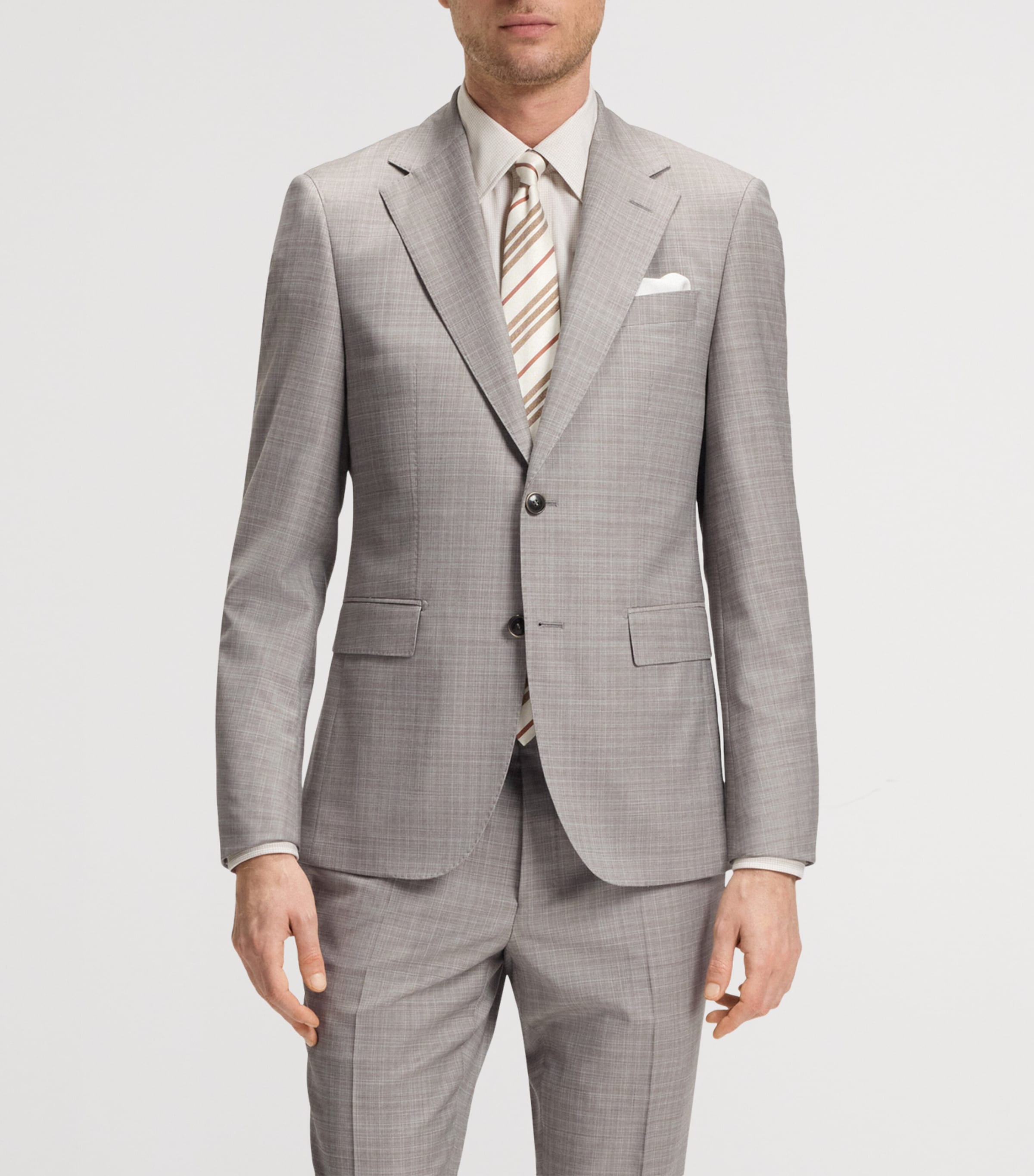 Virgin Wool Check 2-Piece Suit 255 Image 2