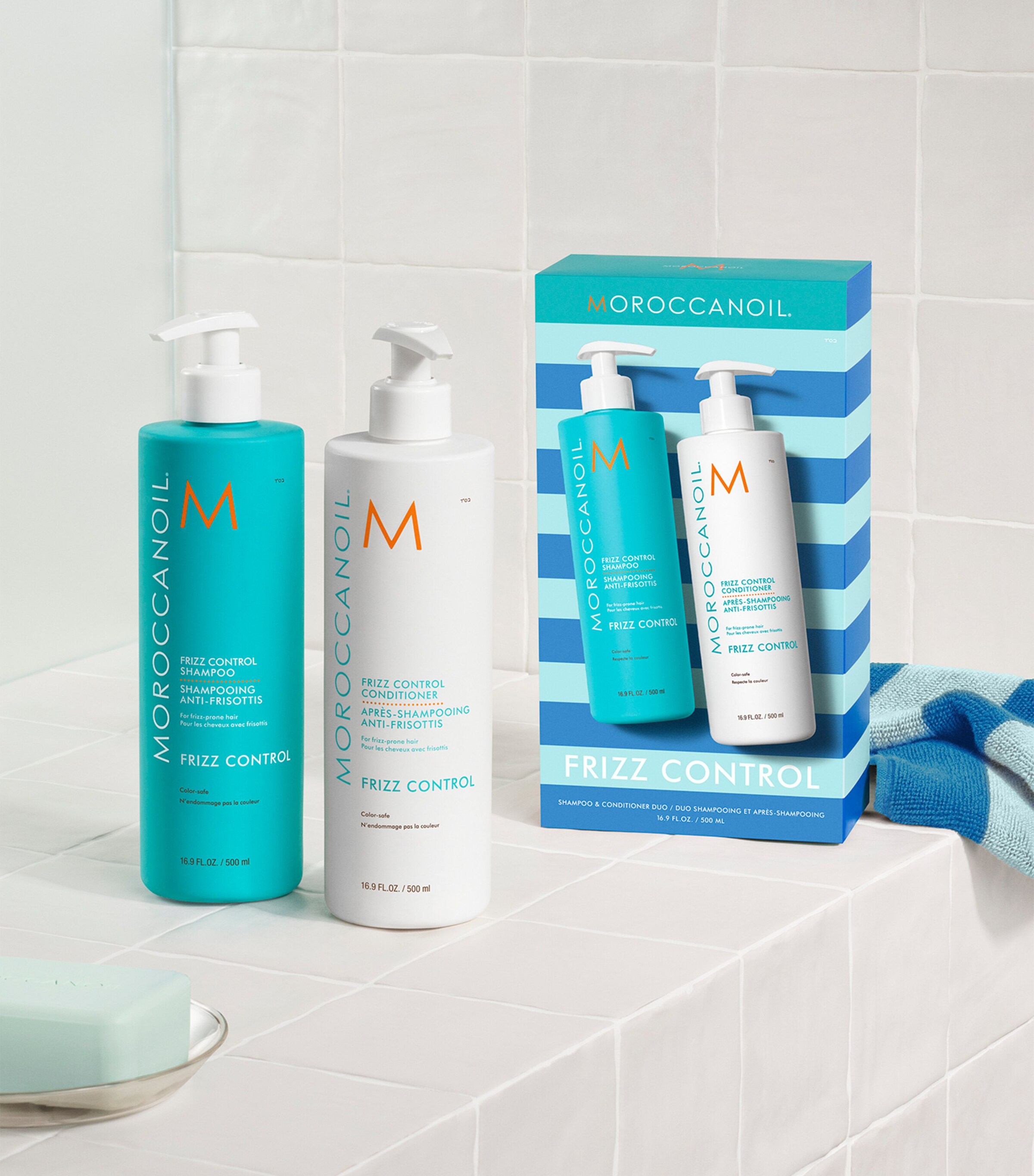 Moroccanoil Frizz Control Shampoo and Conditioner Duo (2 x 500ml) Image 2