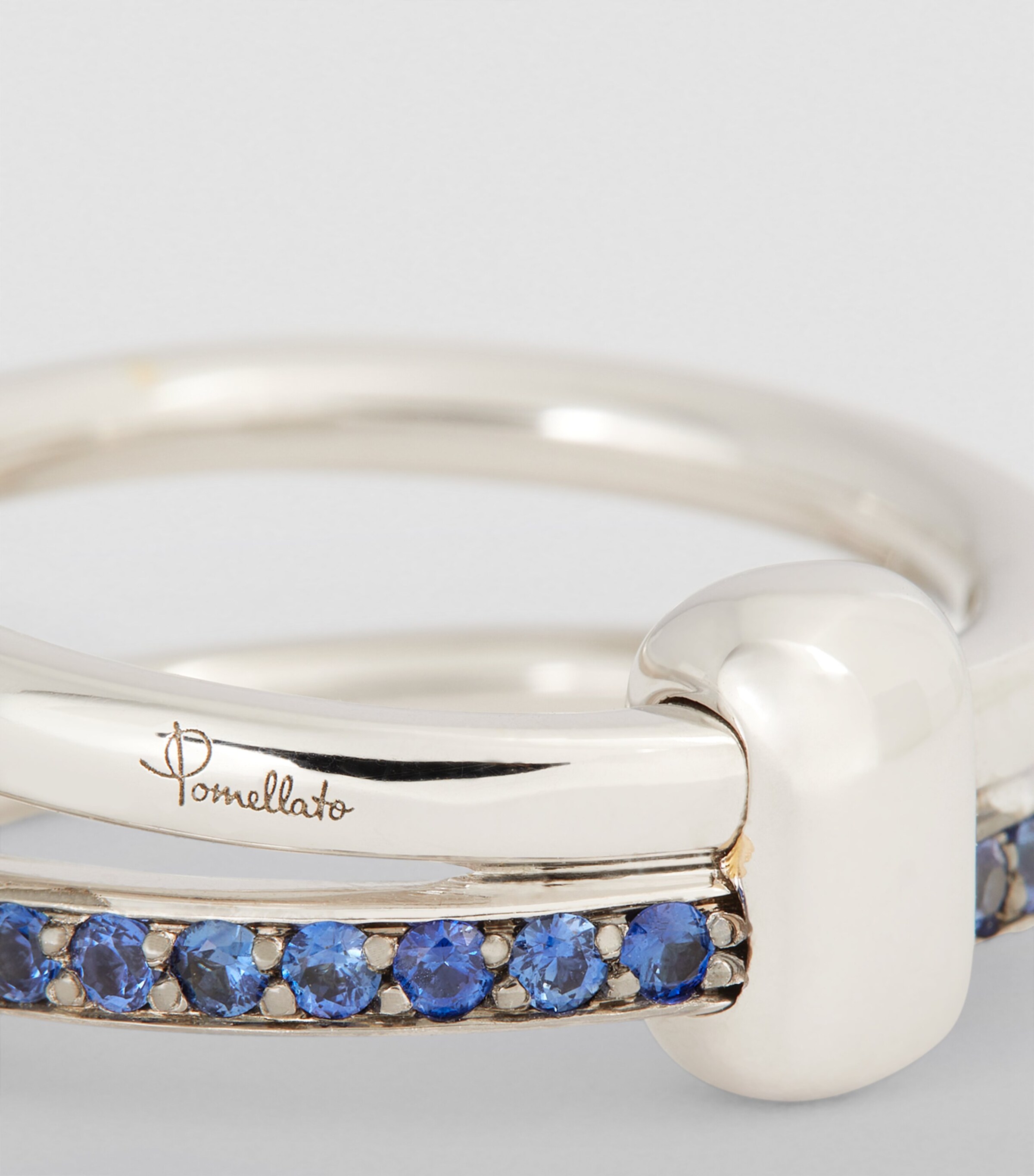 Pomellato White Gold and Sapphire Pomellato Together Ring Image 6