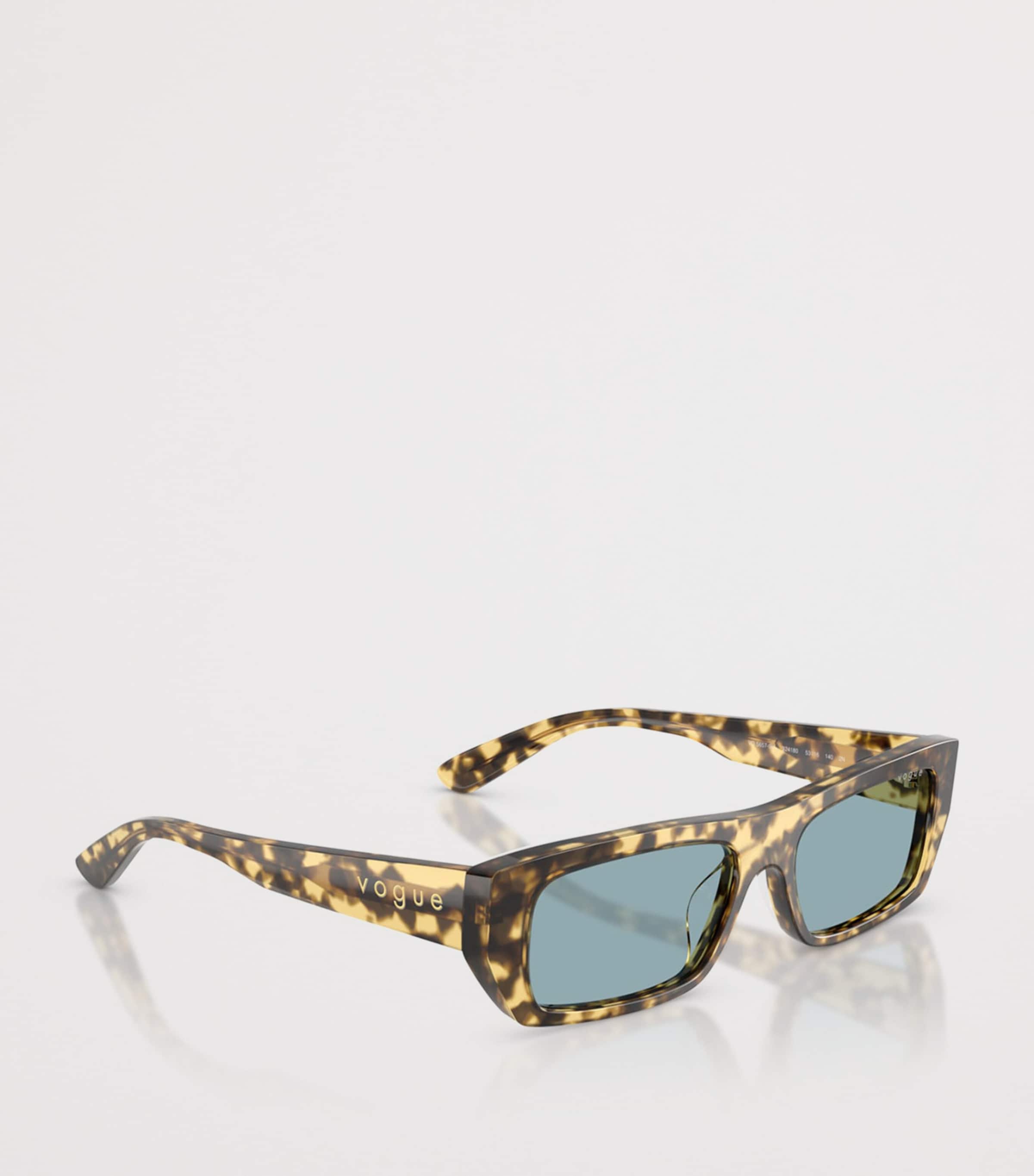 Tortoiseshell Rectangular Sunglasses 324180 Image 6
