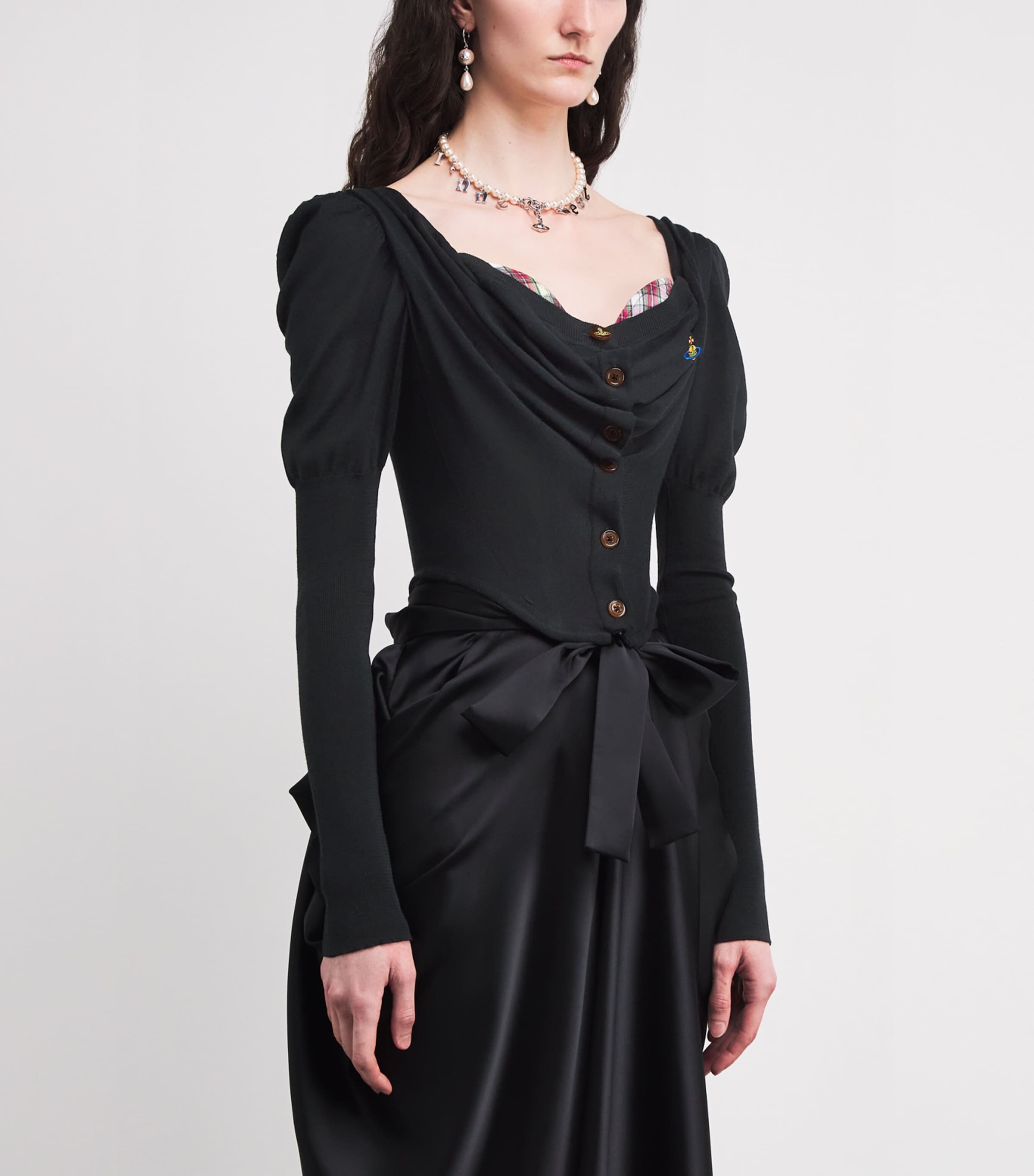 Bea Corset Cardigan BLACK Image 3