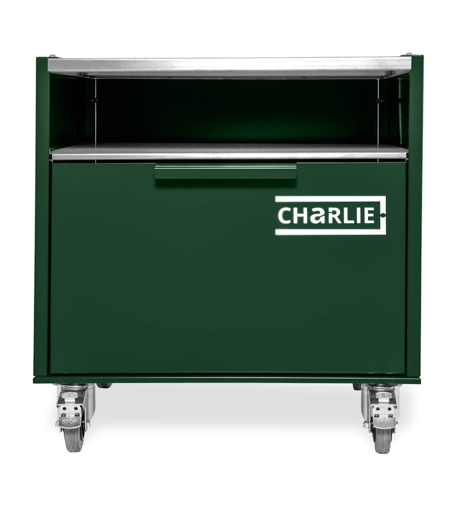Charlie Outdoor Island Cabinet GREEN CHILLI Image 1