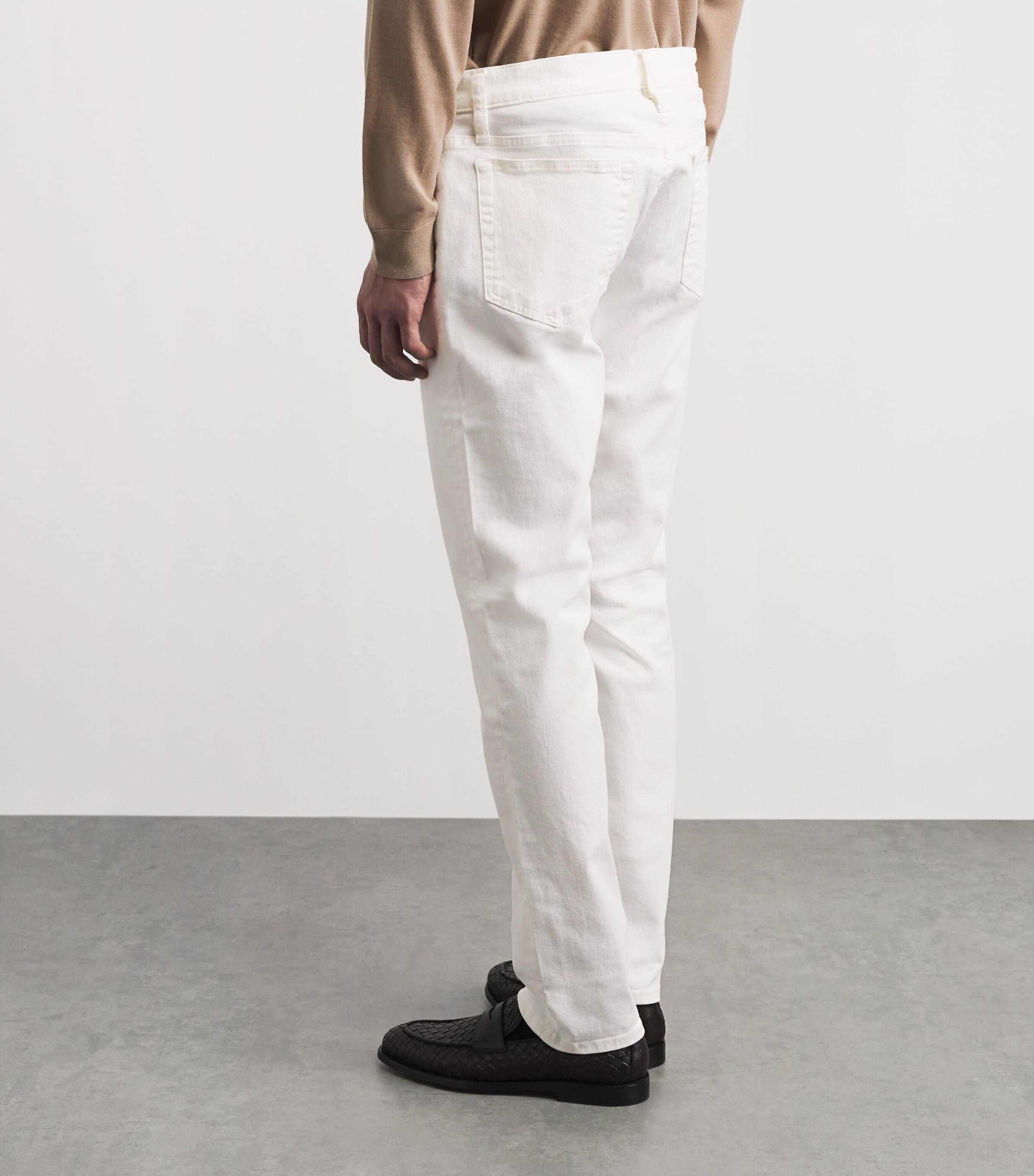 FRAME Mens L'Homme Slim Jeans Whsw Whisper White Image 5