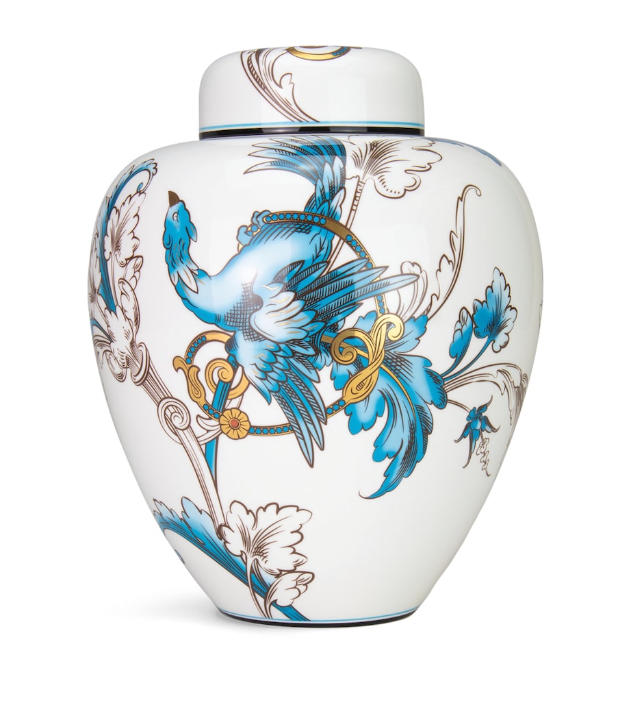 Florentine Turquoise Lidded Vase (25cm) MULTI Image 1