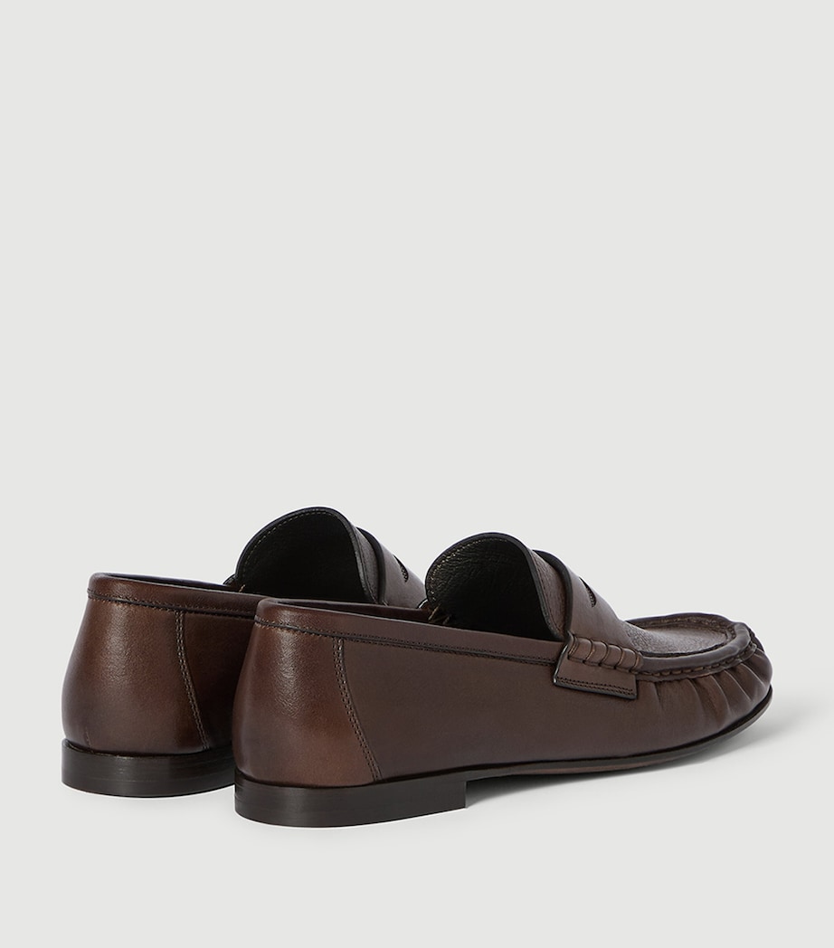 Brunello Cucinelli Leather Embellished Loafers Image 5