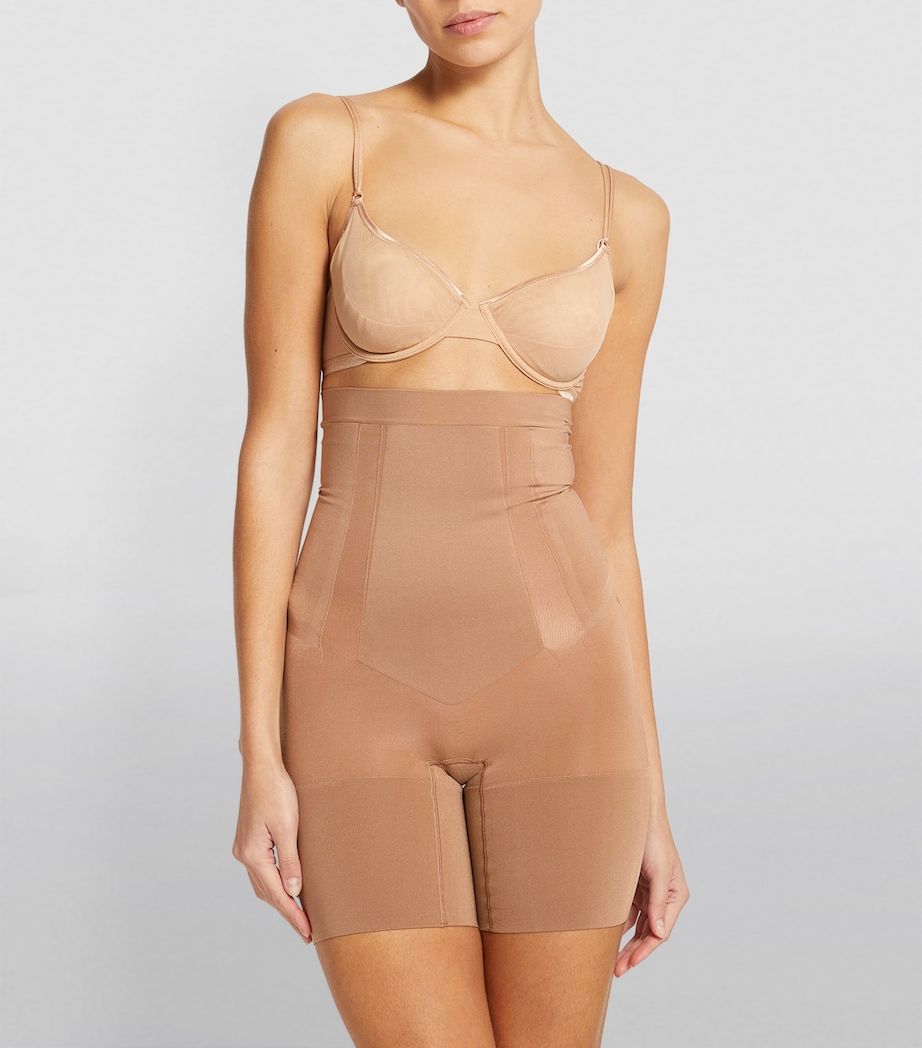 SPANXsculpt OnCore High-Waist Mid-Thigh Shorts - Firm Control CAFÉ AU LAIT Image 4