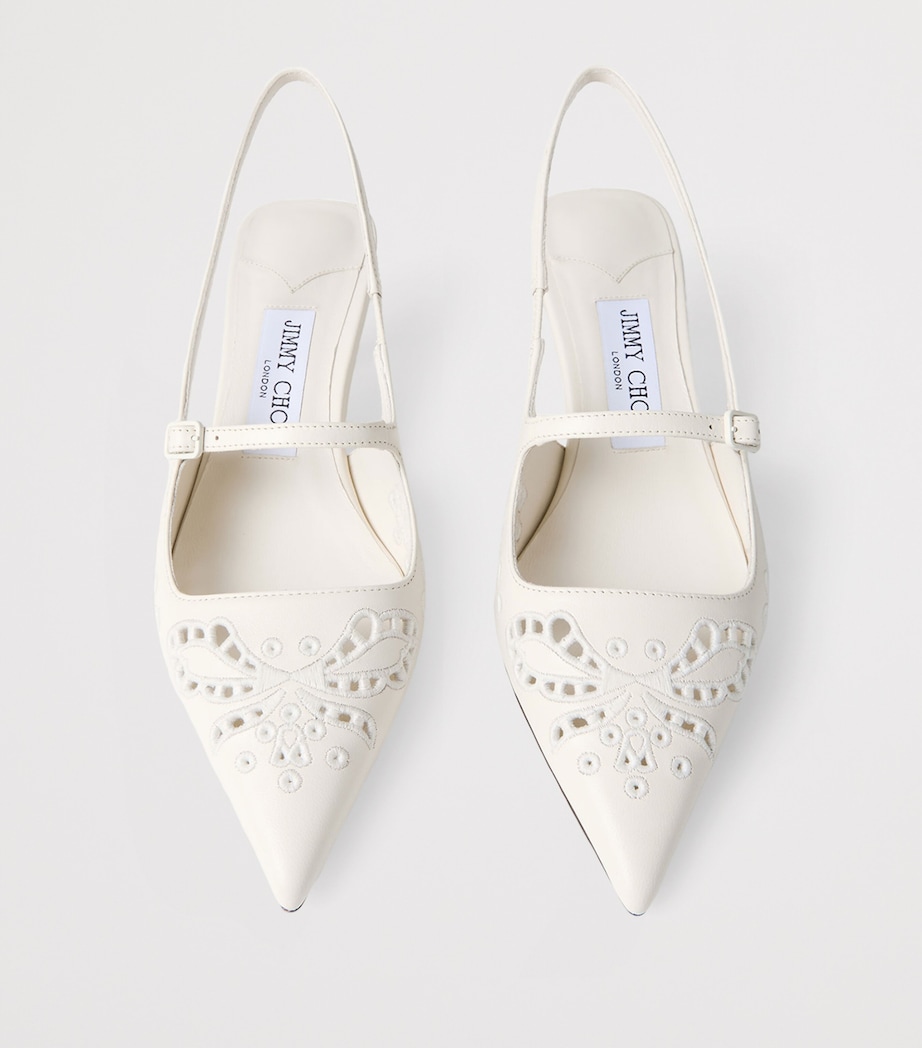 Didi 45 Leather Slingback Pumps LATTE Image 2