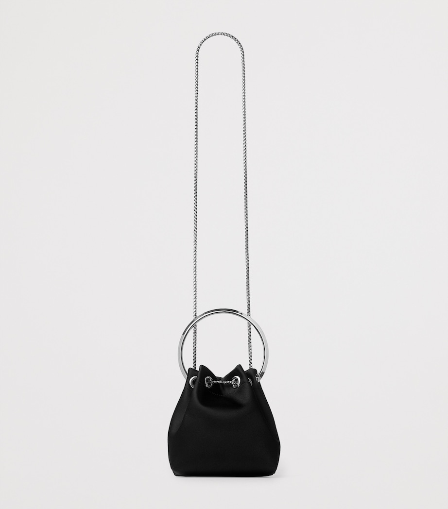 Bon Bon Satin Top-Handle Bag BLACK/SILVER Image 4