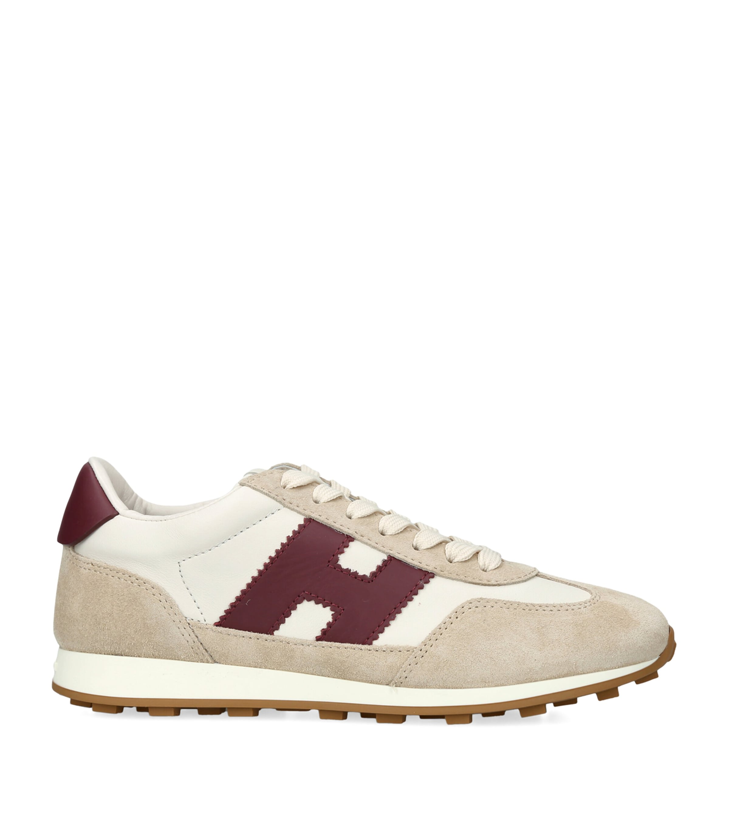 Hogan Leather Athletic Sneakers White/red Image 1