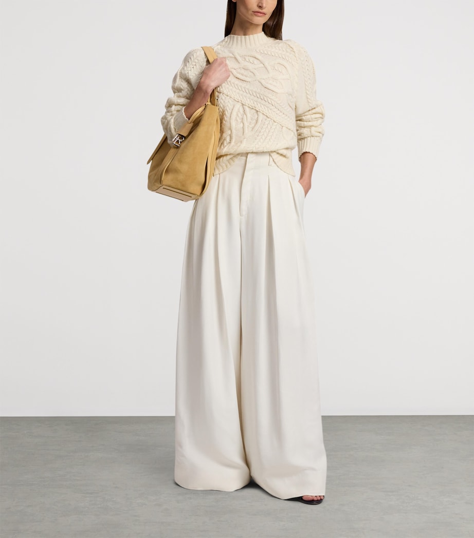 Cashmere Cable-Knit Sweater NATURAL-101 Image 6