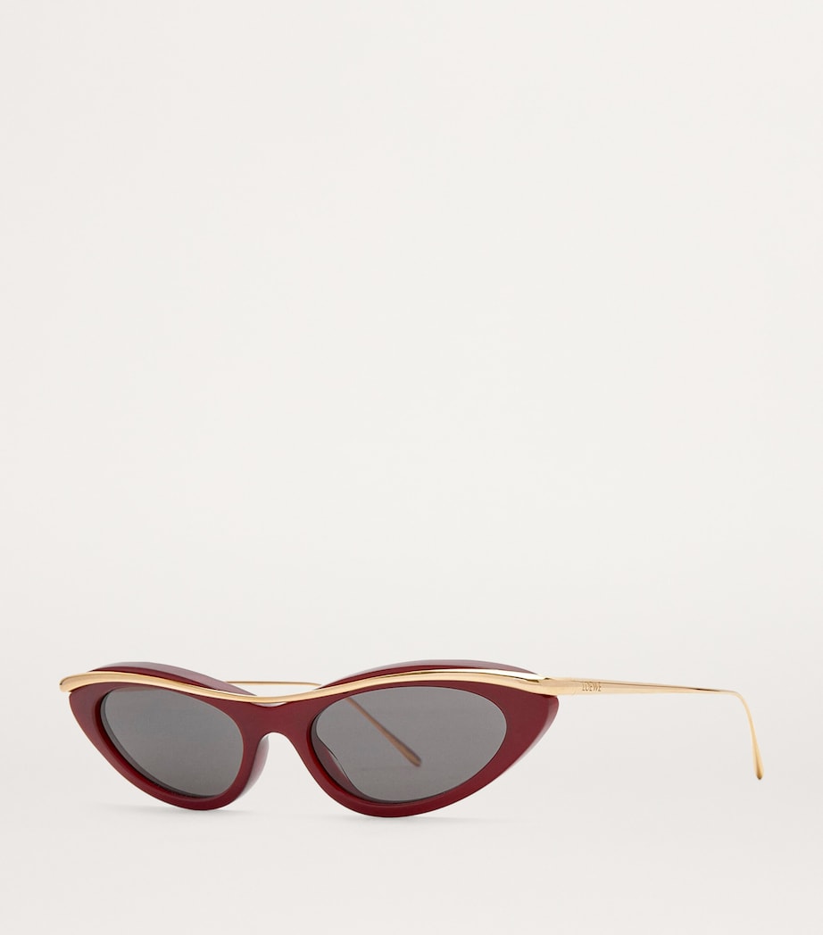 Whirl Cat Eye Sunglasses BORDEAUX Image 2