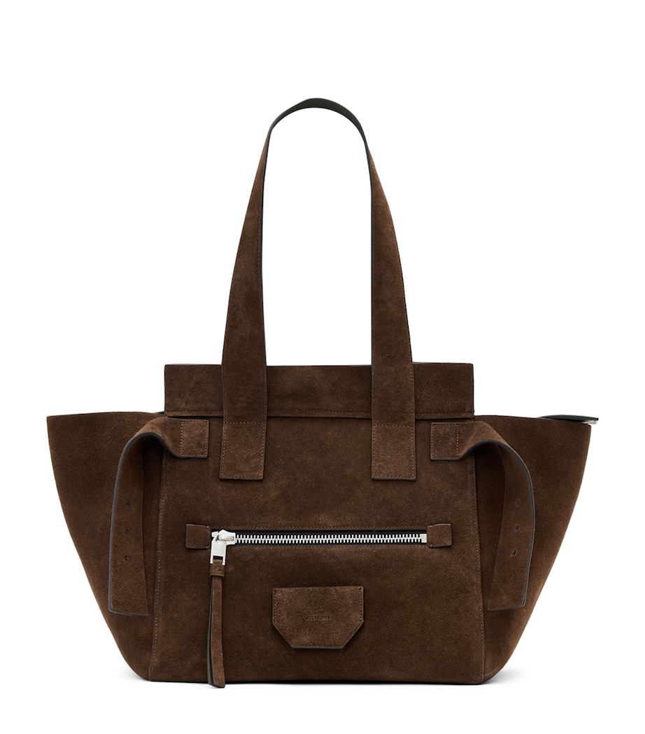 Suede Perez Shoulder Bag FANGO BROWN Image 1